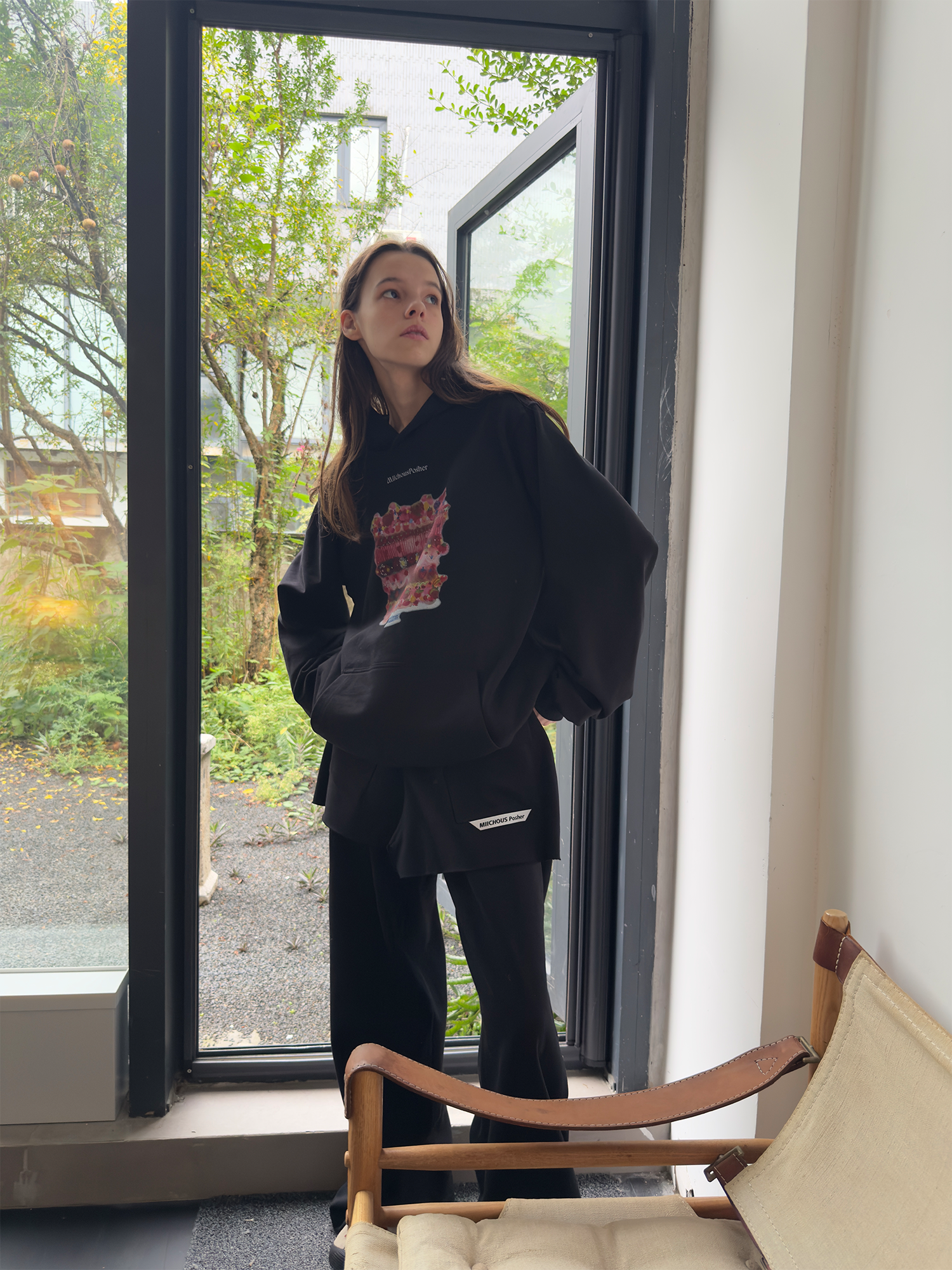 MIICHOUS Cake Graphic Oversized Hoodie