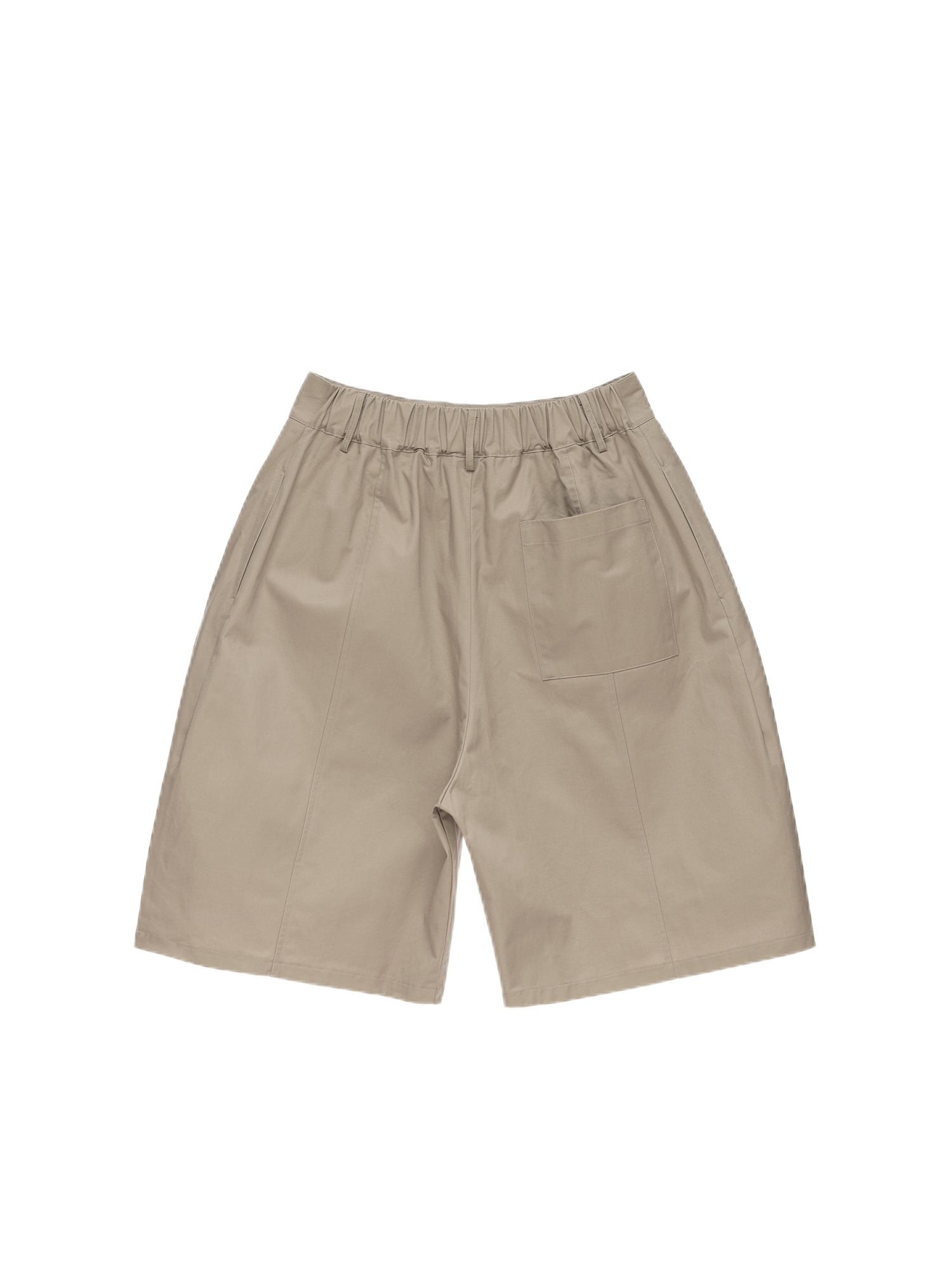 6CRAYON Retro Double-Pleat Wide-Leg Shorts Khaki