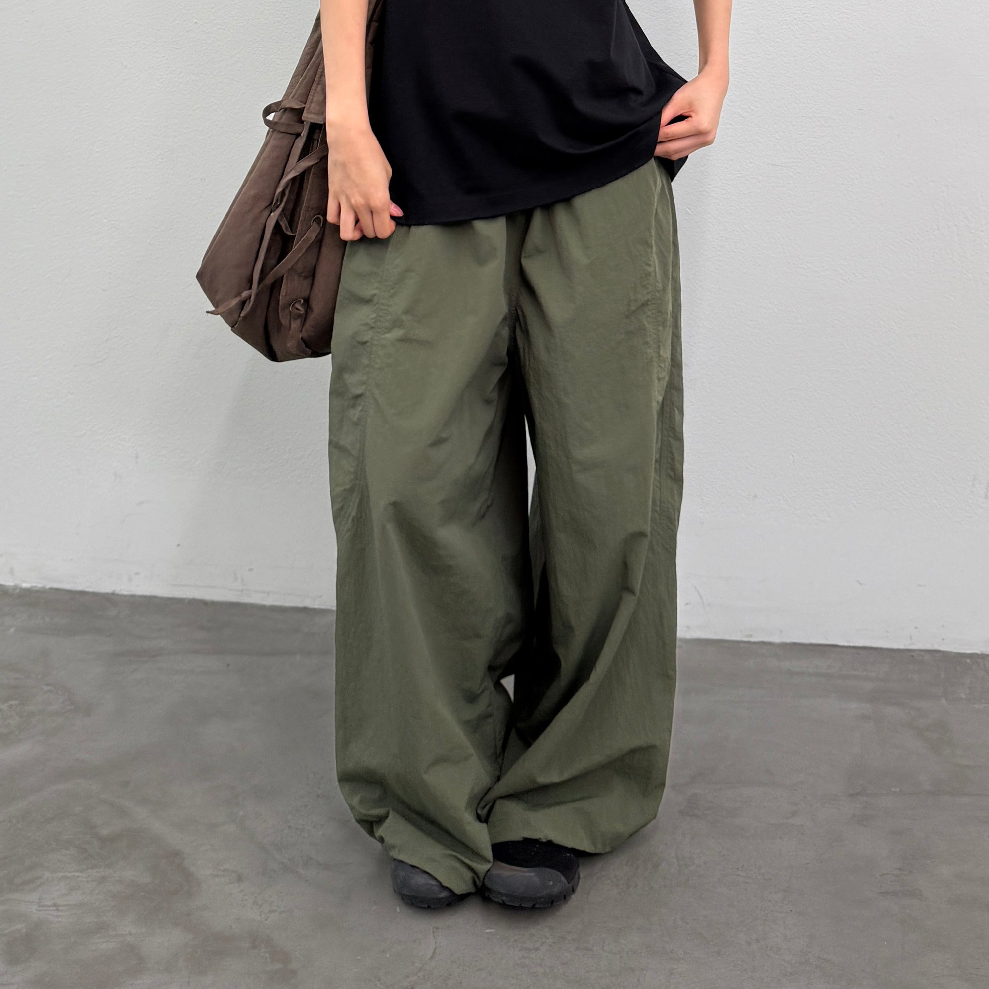 ROARINGWILD A ARCH Quick-Dry Wide-Leg Parachute Pants