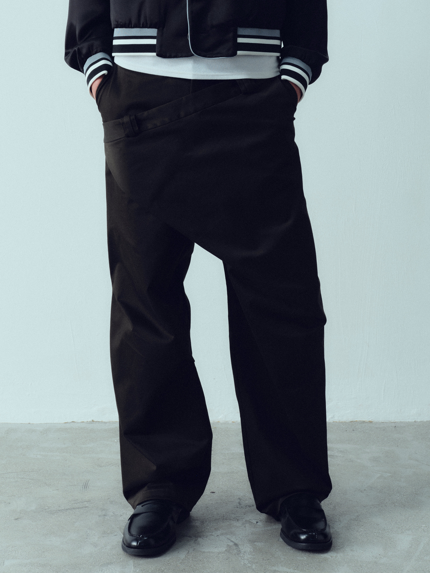 KADAKADA Deconstructed Apron-Wrap Trousers