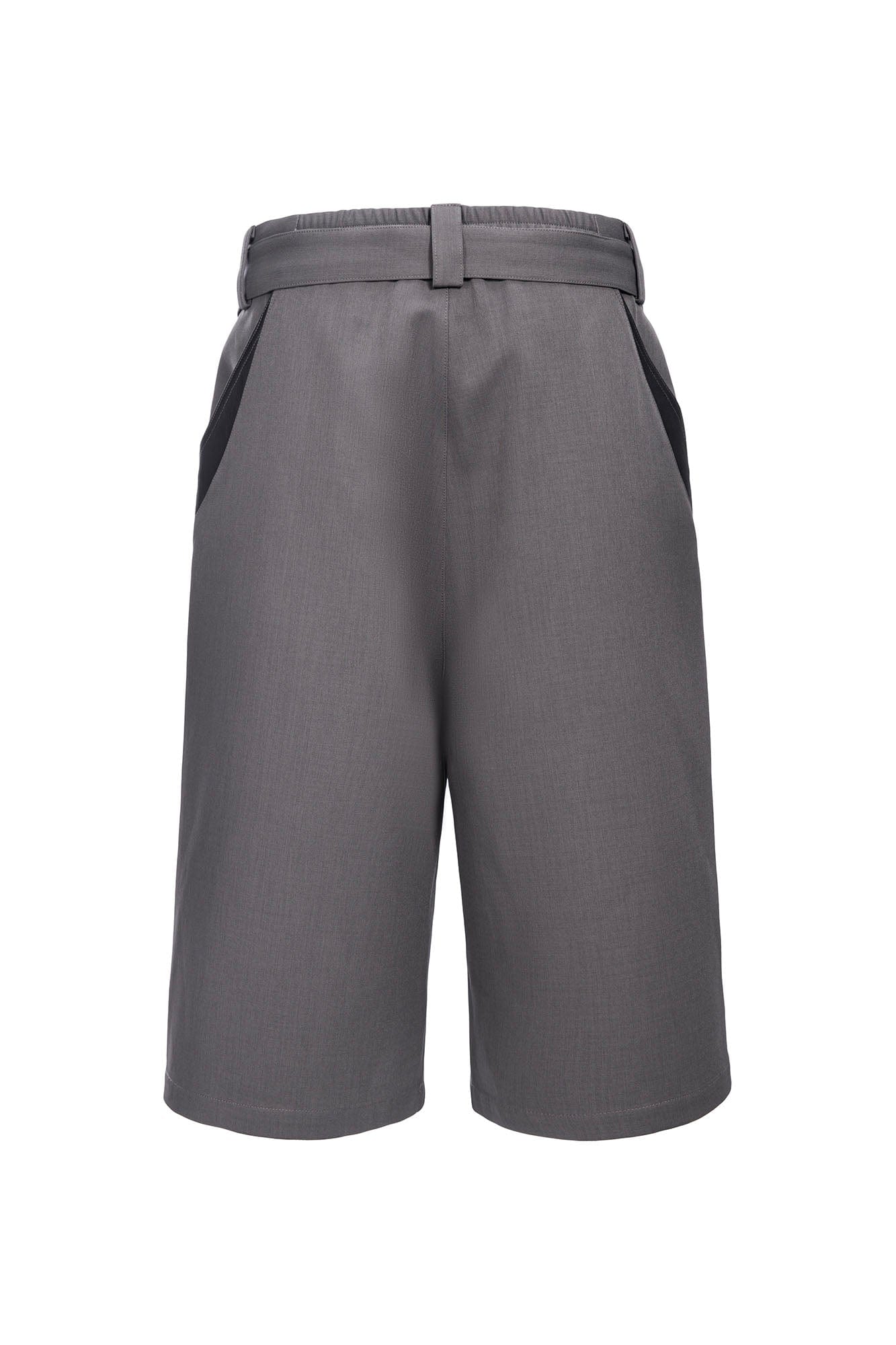 CATSSTAC Pleated Belted Wide-Leg Shorts, premium urban and streetwear designers apparel on PROJECTISR.com, CATSSTAC