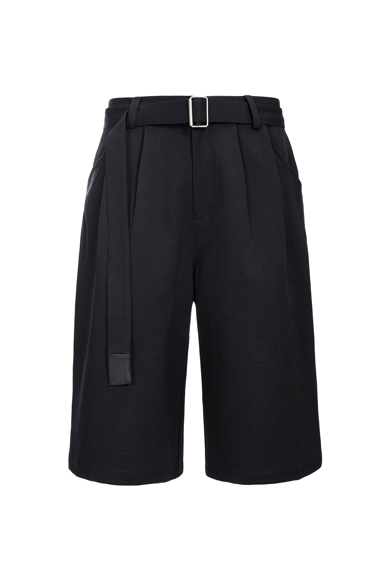 CATSSTAC Pleated Belted Wide-Leg Shorts, premium urban and streetwear designers apparel on PROJECTISR.com, CATSSTAC