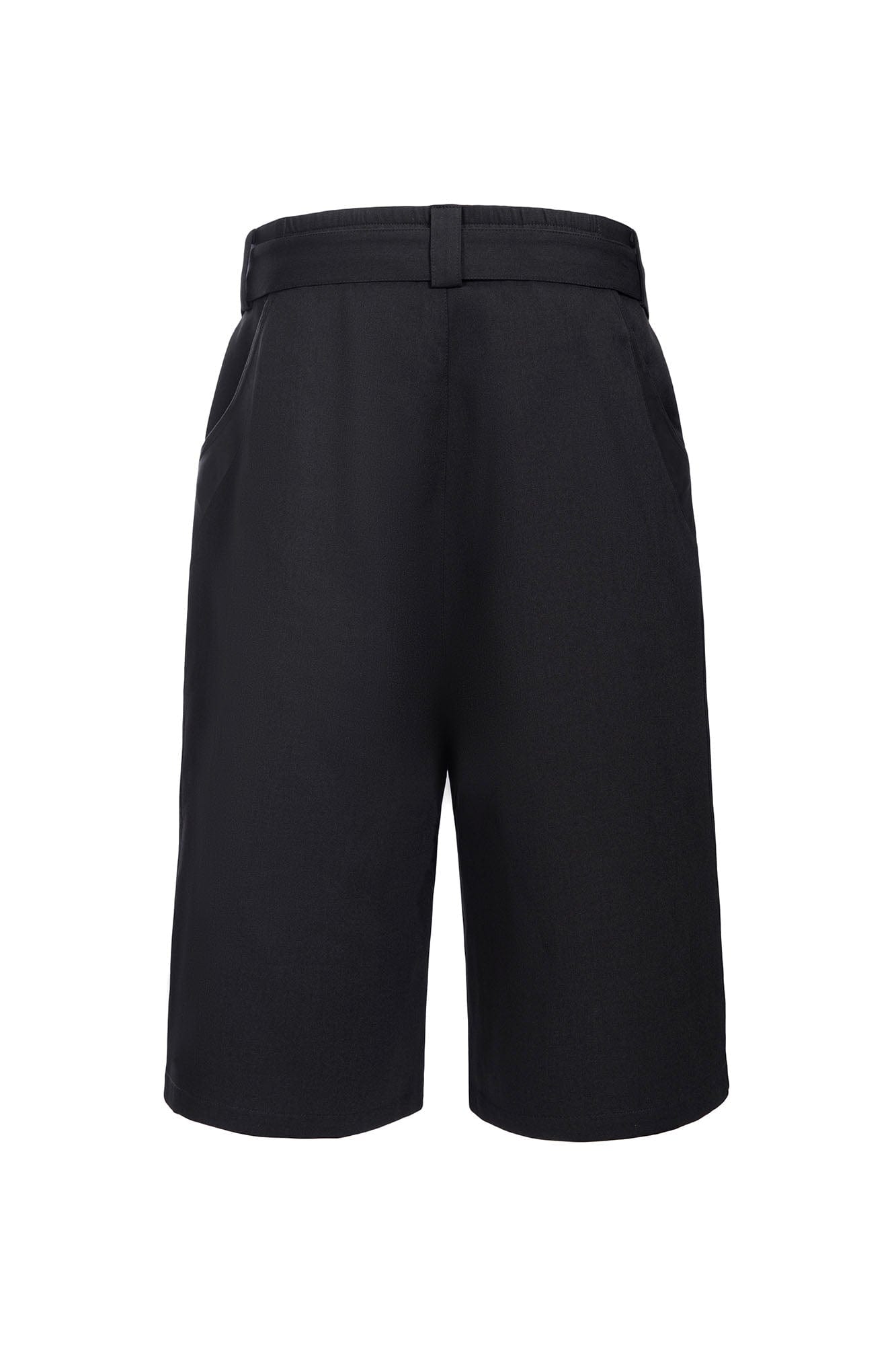 CATSSTAC Pleated Belted Wide-Leg Shorts, premium urban and streetwear designers apparel on PROJECTISR.com, CATSSTAC