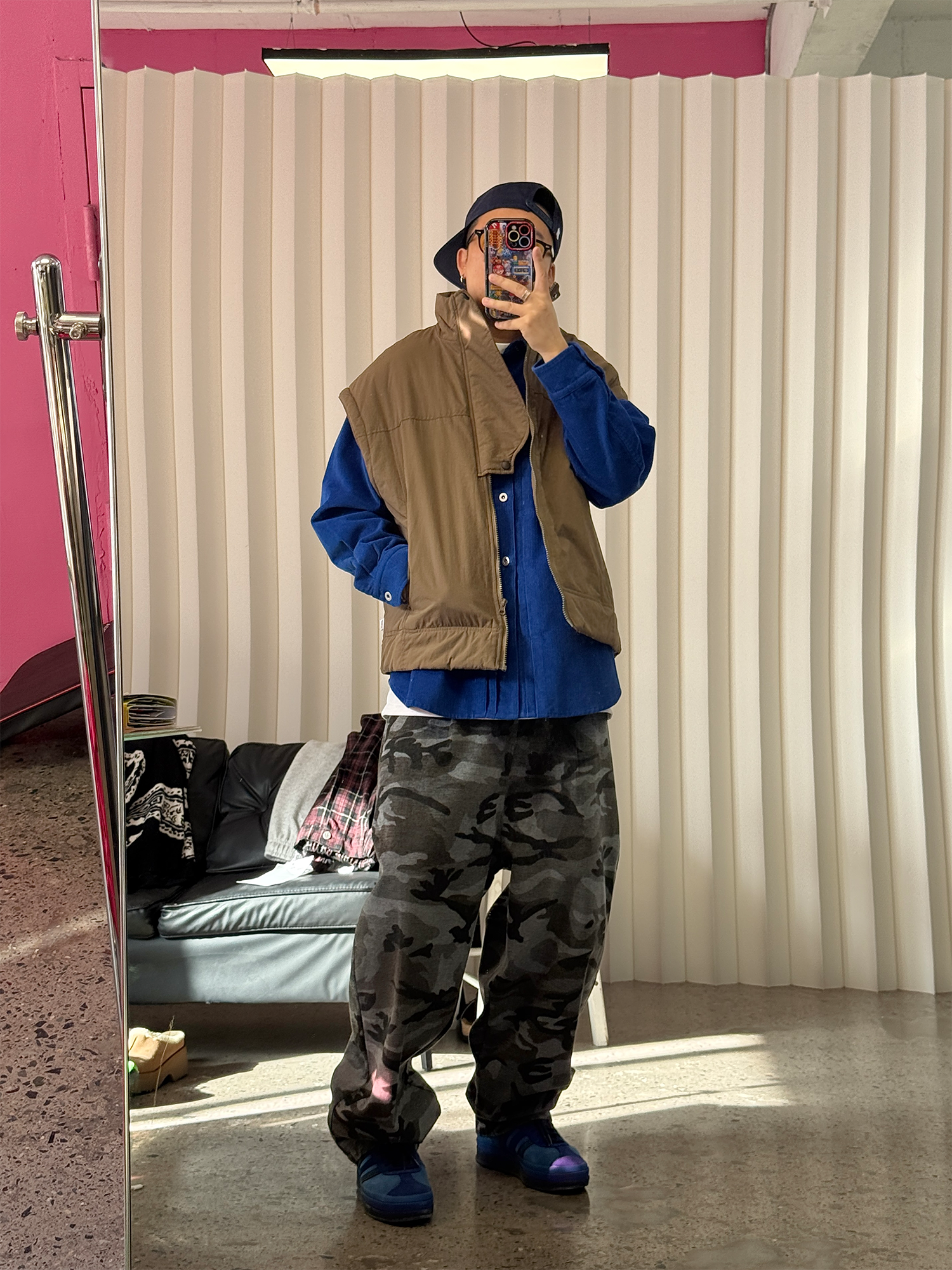 ME DA IGUAL Camo Elastic Waistband Tappered Pants, premium urban and streetwear designers apparel on PROJECTISR.com, ME DA IGUAL