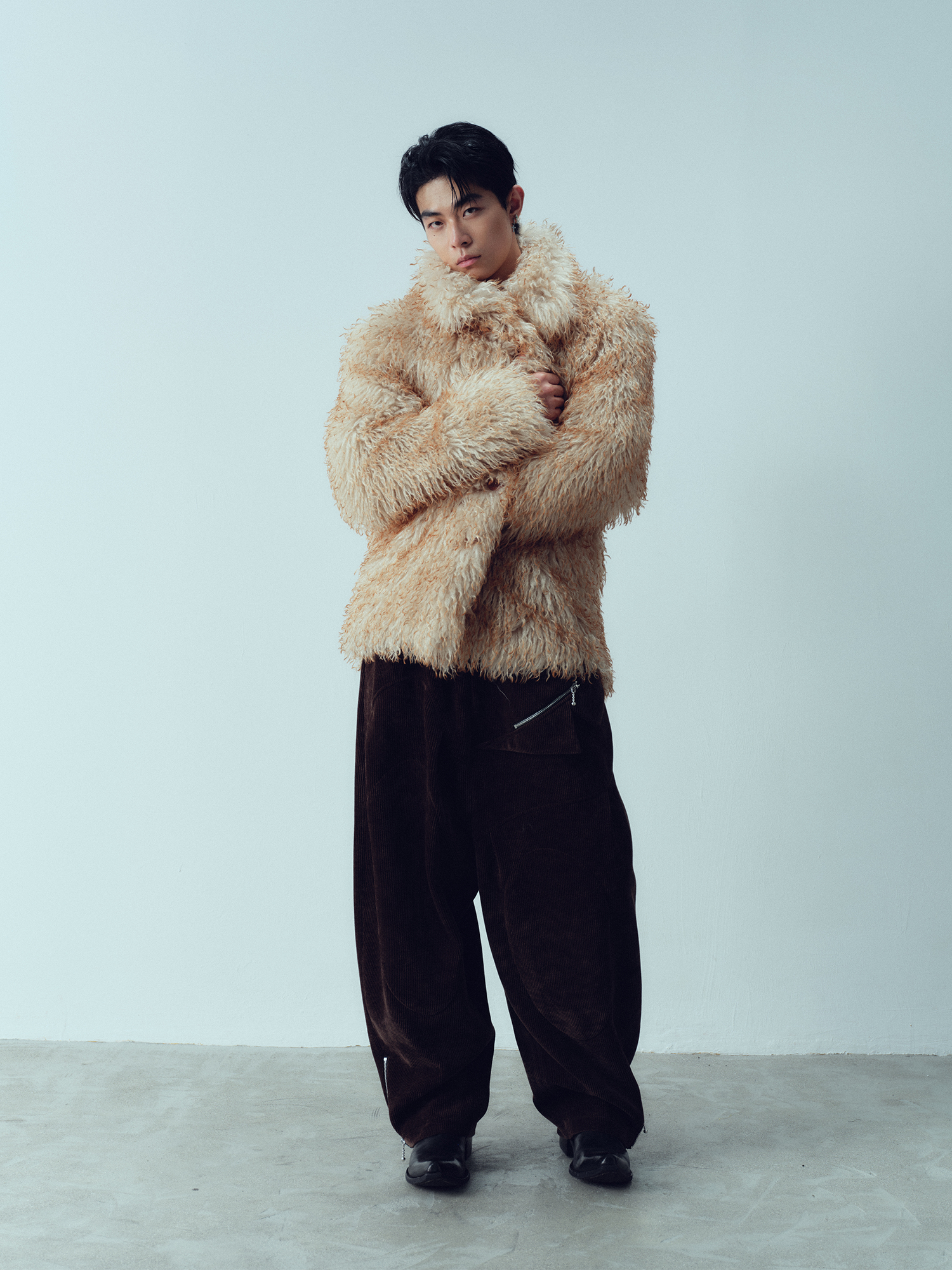 KADAKADA Ombre Faux Fur Jacket