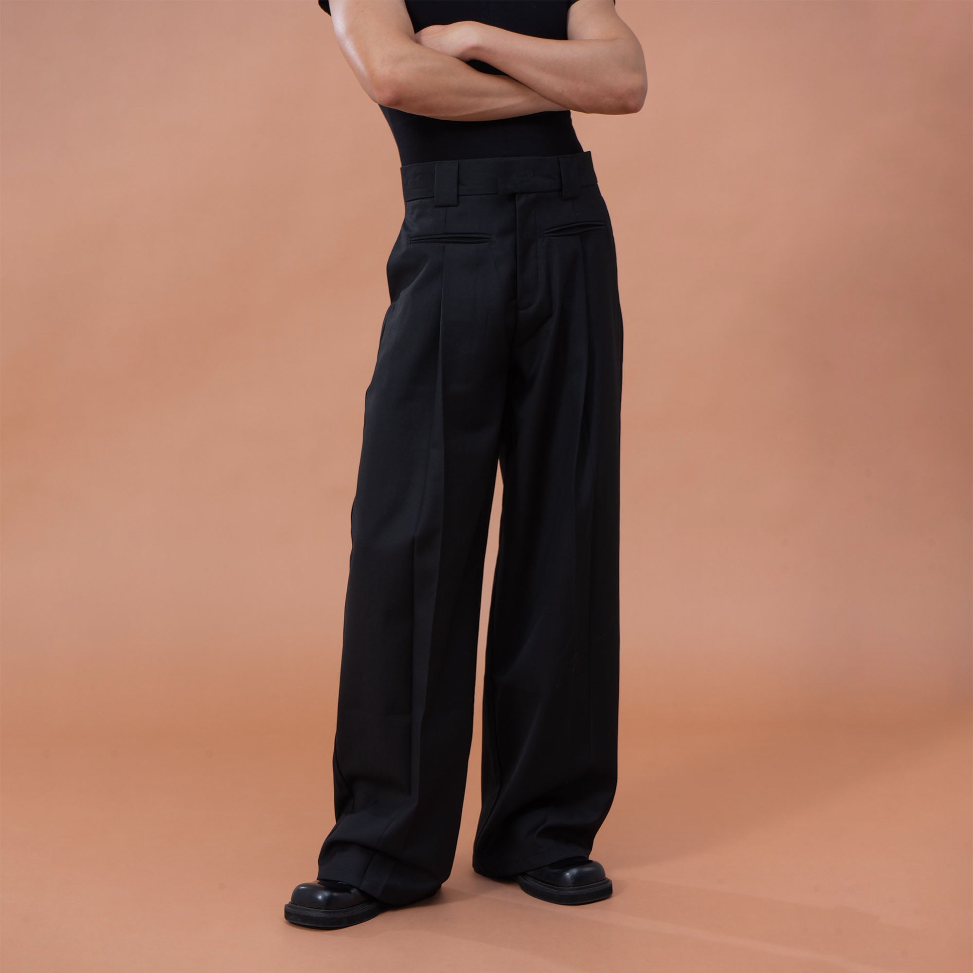 CLP Classic High-Waist Straight-Leg Pants