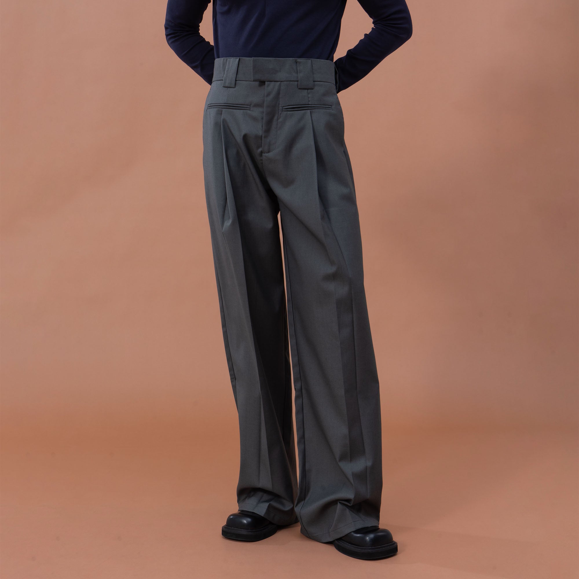 CLP Classic High-Waist Straight-Leg Pants