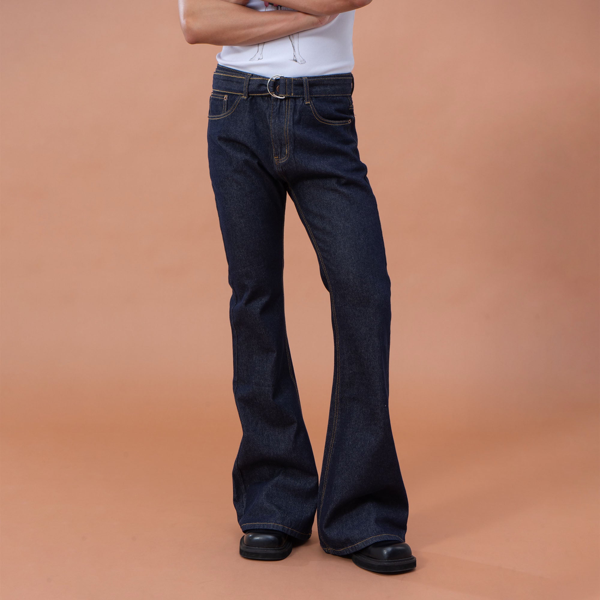 CLP Retro Flared Raw Jeans