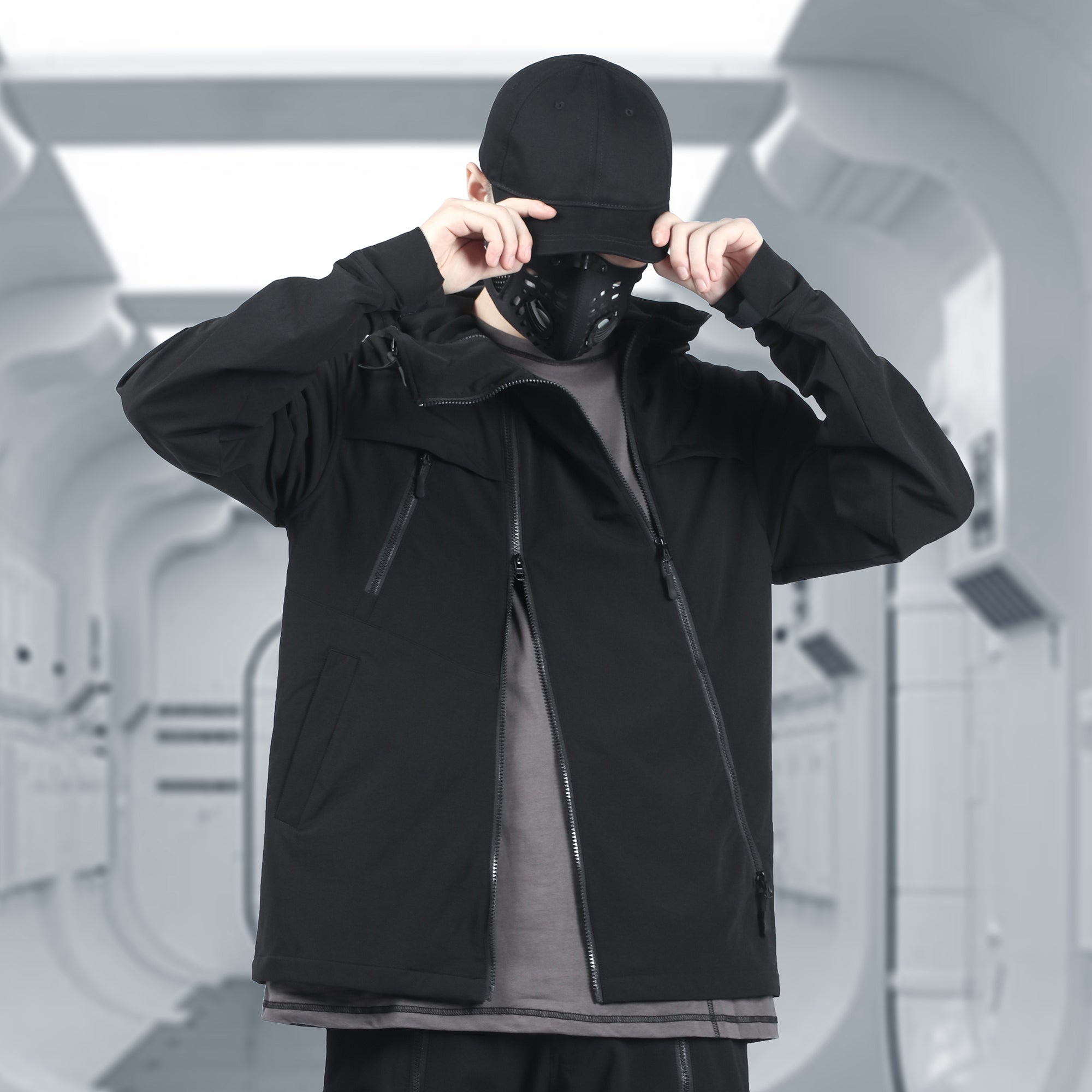 SILENSTORM Dual-Placket Softshell Hooded Jacket