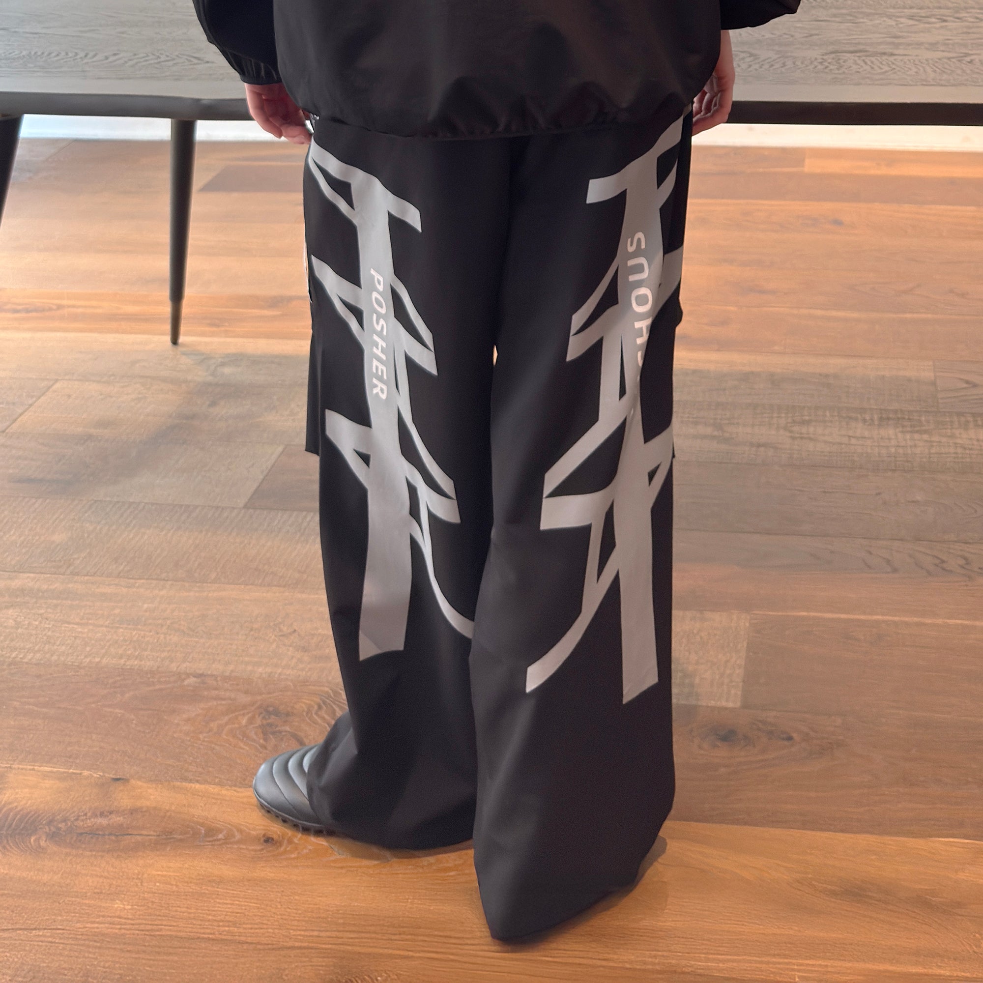MIICHOUS 1st 3A Graphic Wide-Leg Track Pants