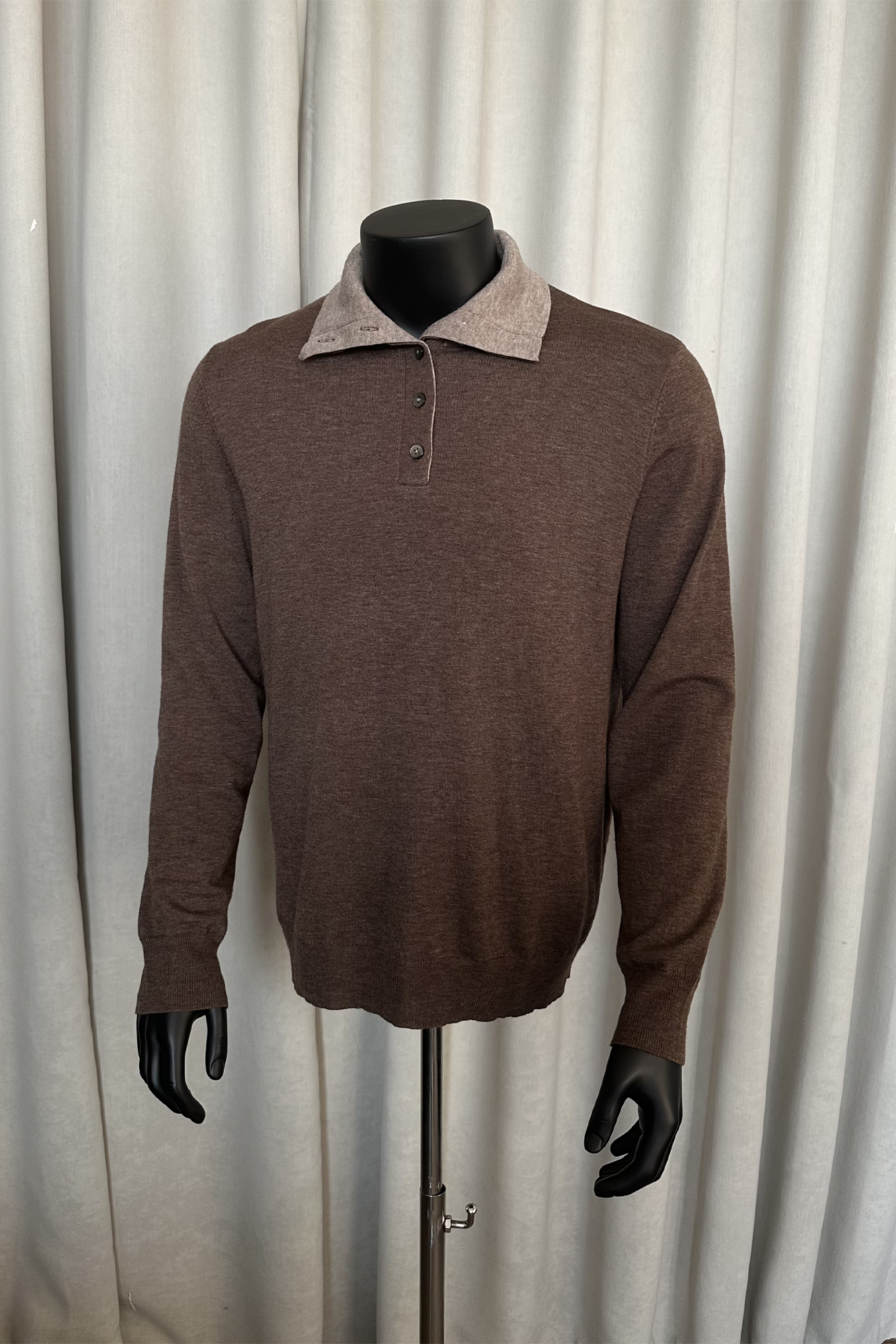 KREATE Double-Collar Wool-Blend Knit Polo, premium urban and streetwear designers apparel on PROJECTISR.com, KREATE