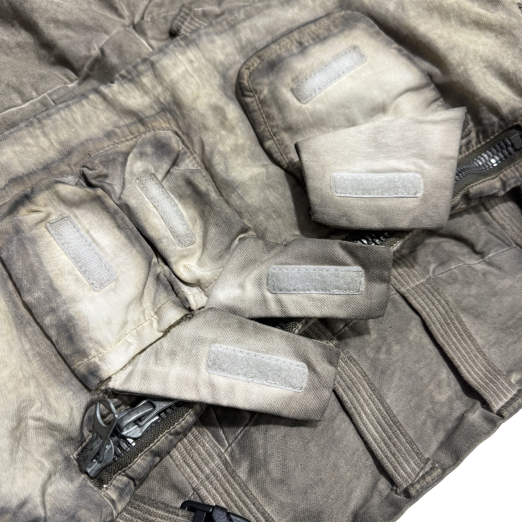 STEAM Washed Multi-Pocket Detachable Waist Bag Cargo Pants