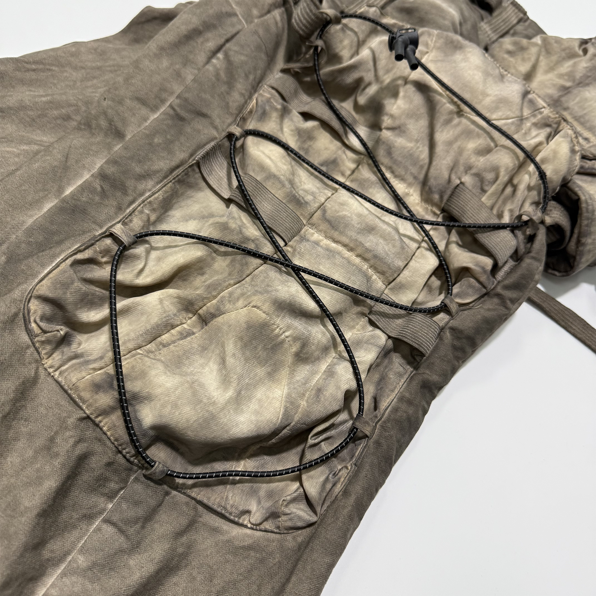 STEAM Washed Multi-Pocket Detachable Waist Bag Cargo Pants