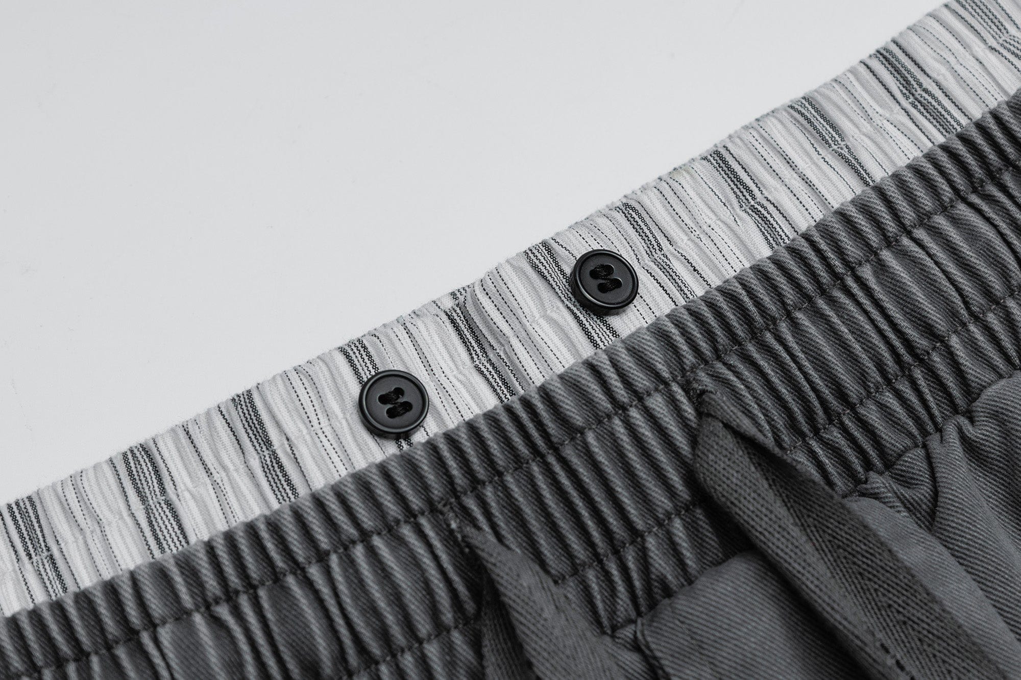 OVDY Layered-Waist Distressed Straight-Leg Pants, premium urban and streetwear designers apparel on PROJECTISR.com, OVDY