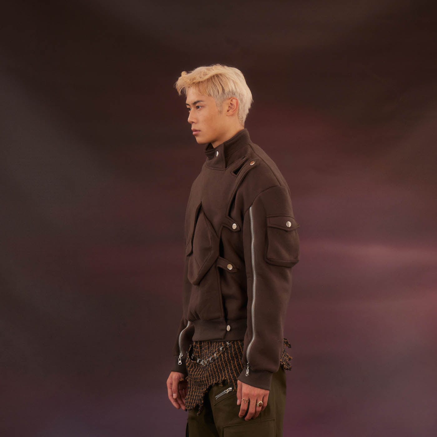 KADAKADA Modern Military Buttoned Big-Pocket Zipper Jacket, premium urban and streetwear designers apparel on PROJECTISR.com, KADAKADA