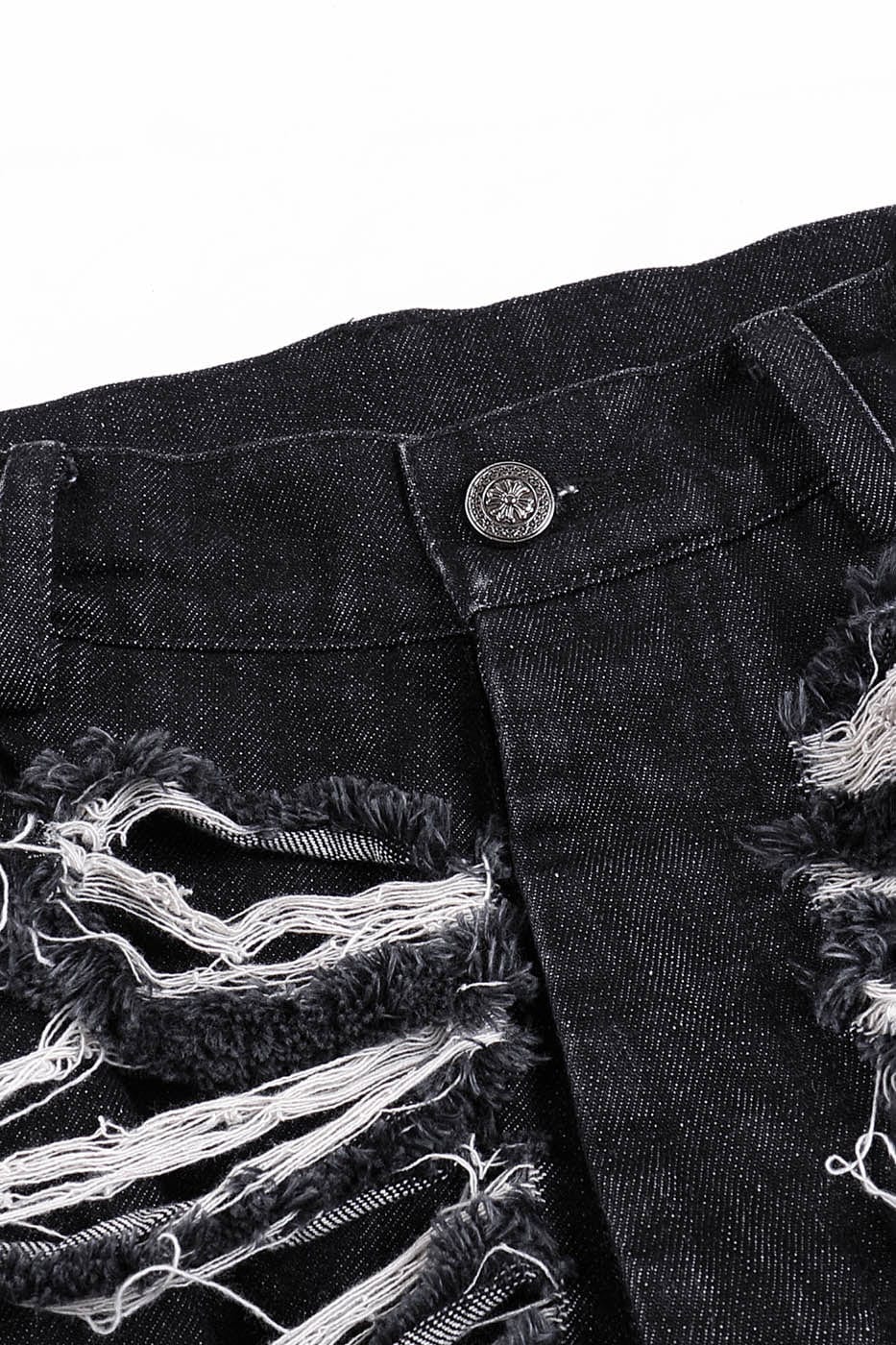 DND4DES Heavily Distressed Denim Shorts, premium urban and streetwear designers apparel on PROJECTISR.com, DND4DES