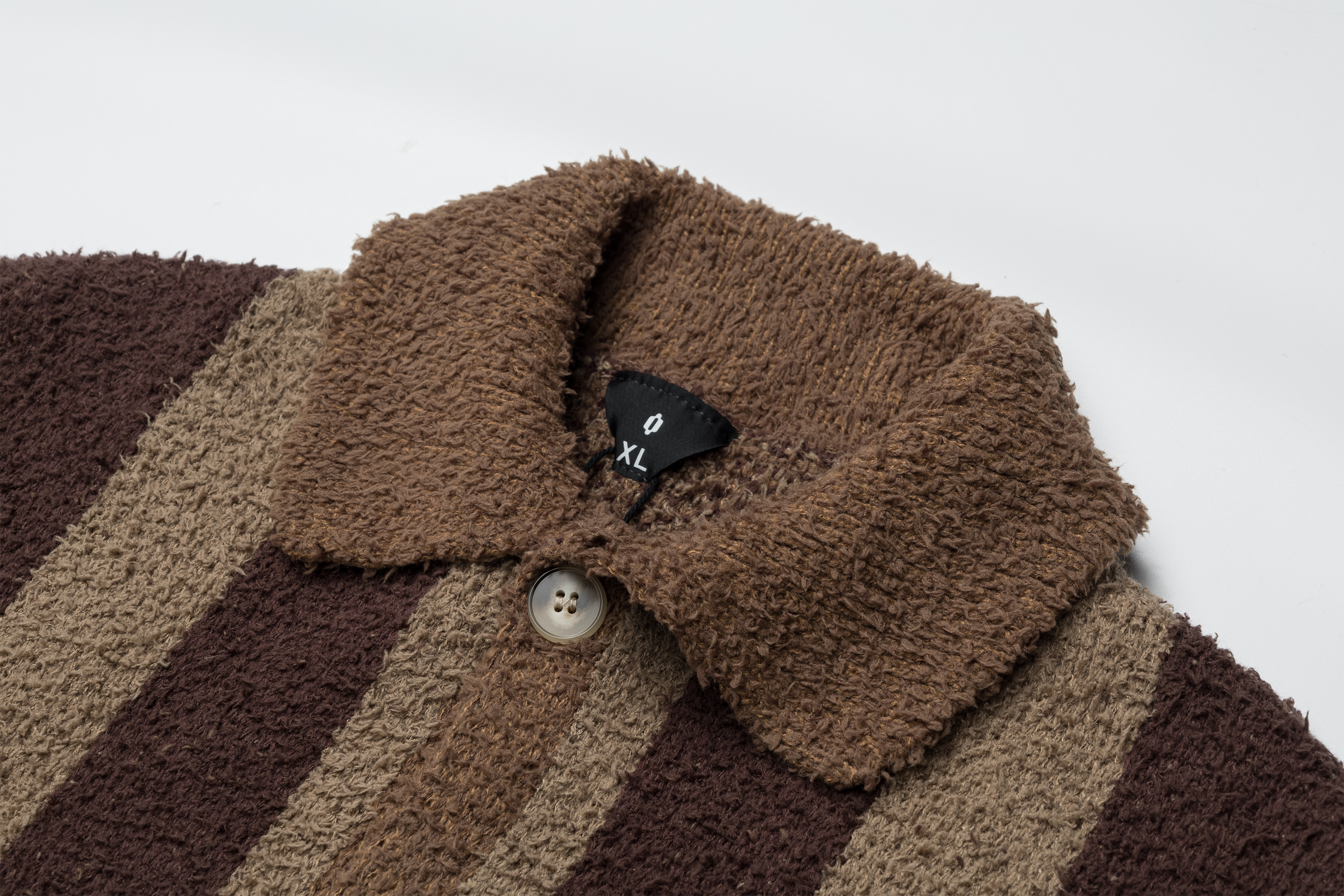 OVDY Retro Contrast Stripe Collar Knit Cardigan, premium urban and streetwear designers apparel on PROJECTISR.com, DVDY