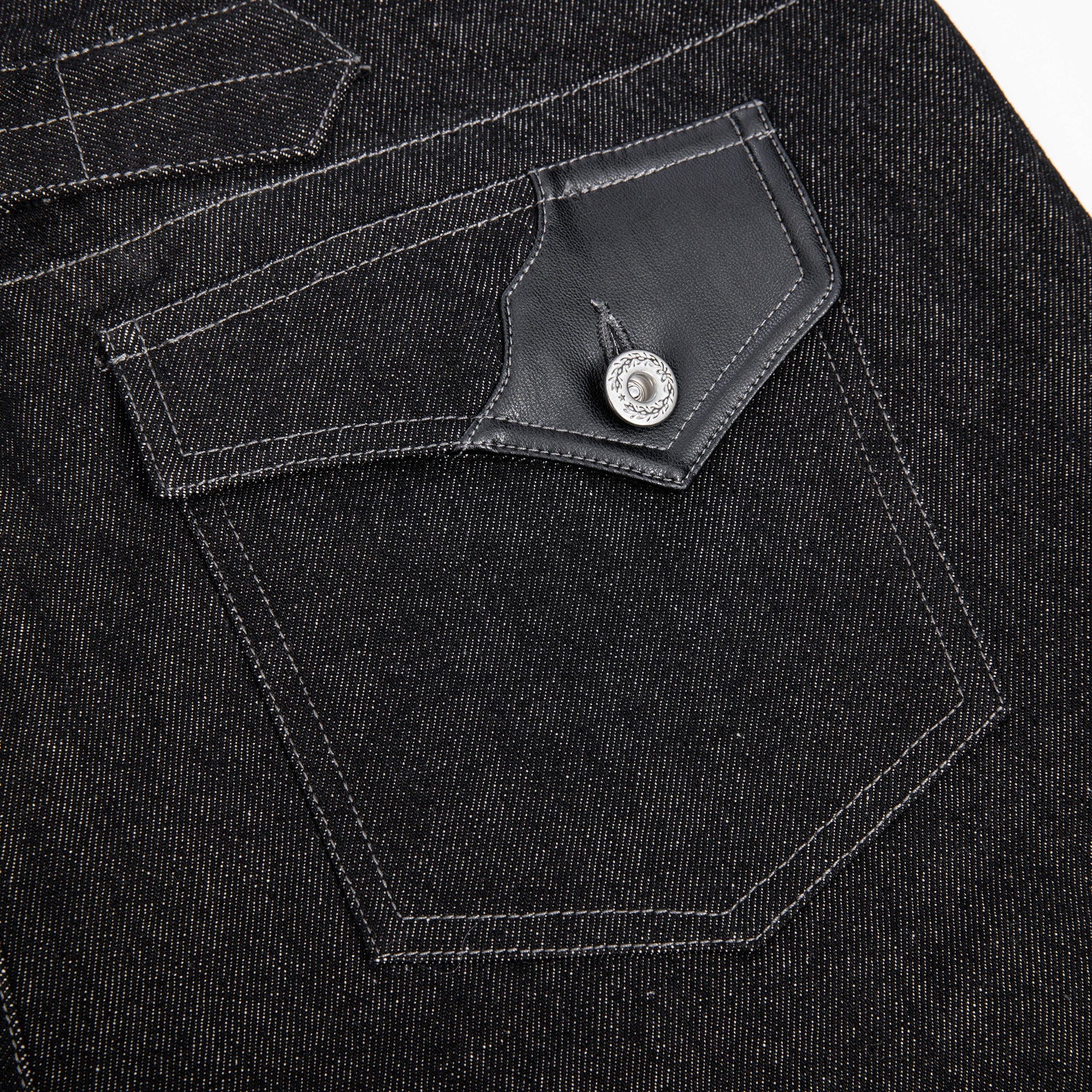 ESAIAS Phoenix Graphic Wide-Leg Raw Jeans, premium urban and streetwear designers apparel on PROJECTISR.com, ESAIAS