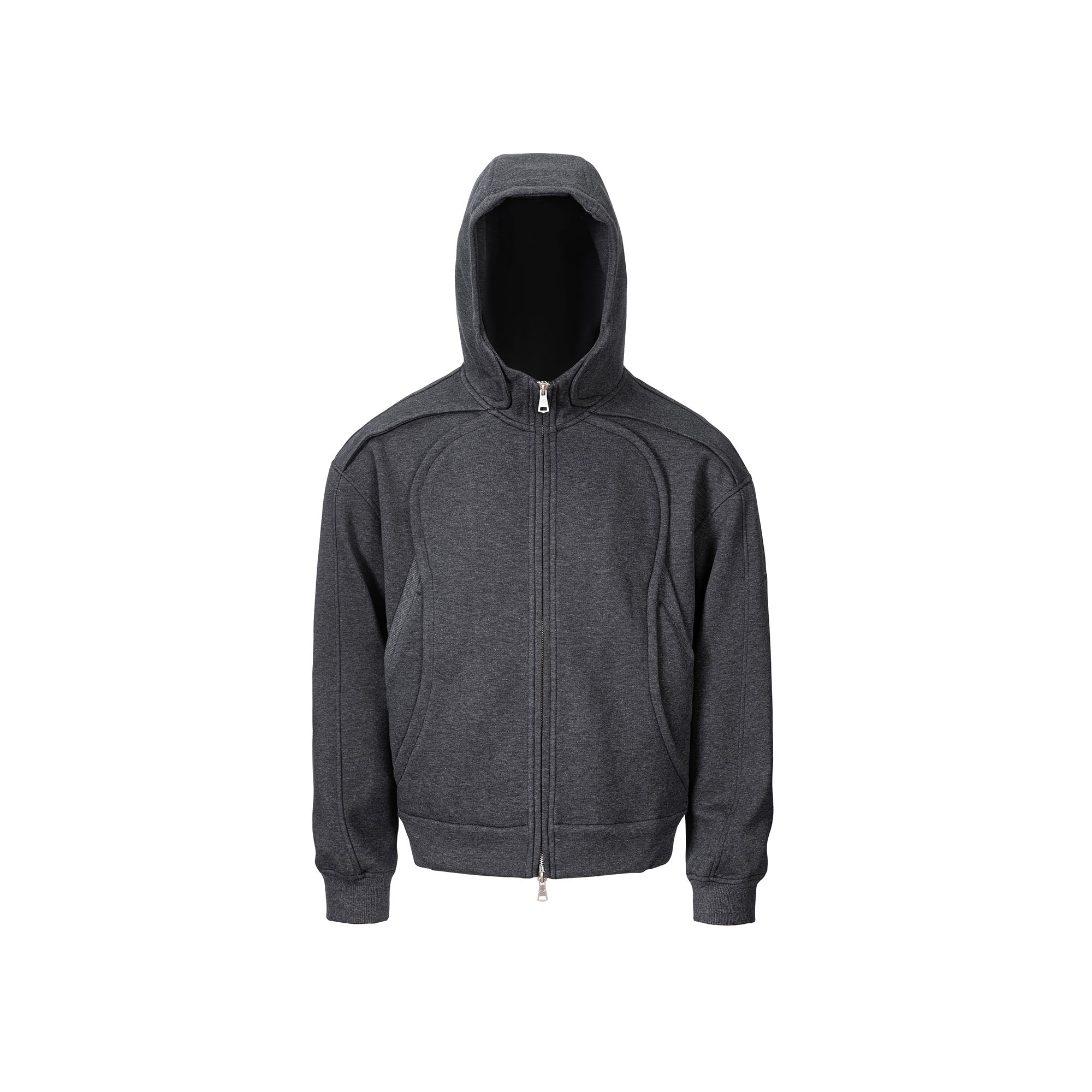 CATSSTAC Curved Panel Double-Zip Hoodie CATSSTAC Curved Panel Double-Zip Hoodie
