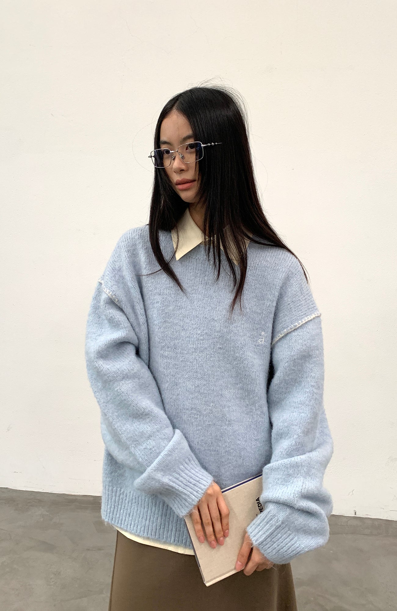 ROARINGWILD A ARCH Chunky Wool-Blend Knit Pullover