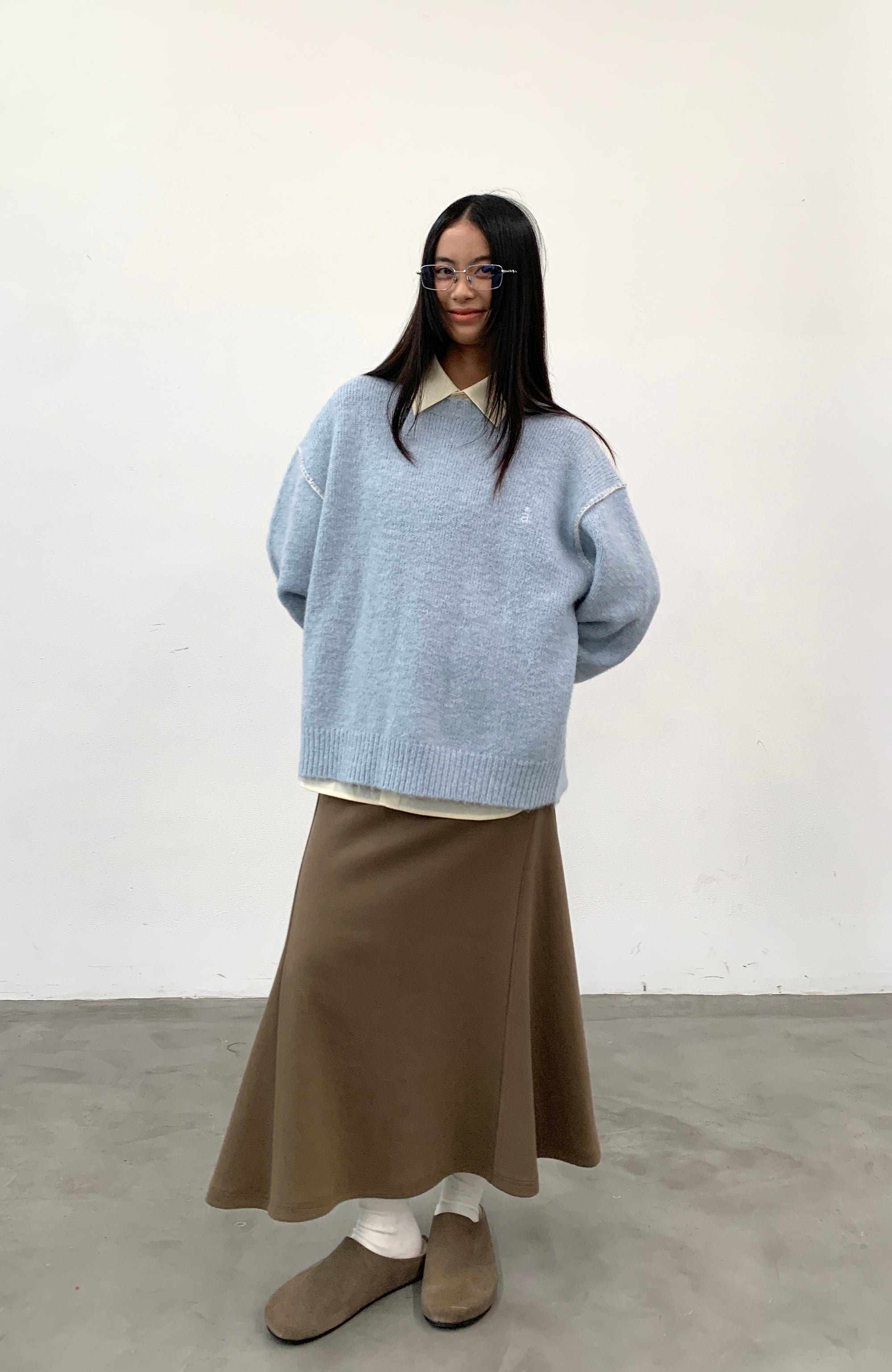 ROARINGWILD A ARCH Chunky Wool-Blend Knit Pullover