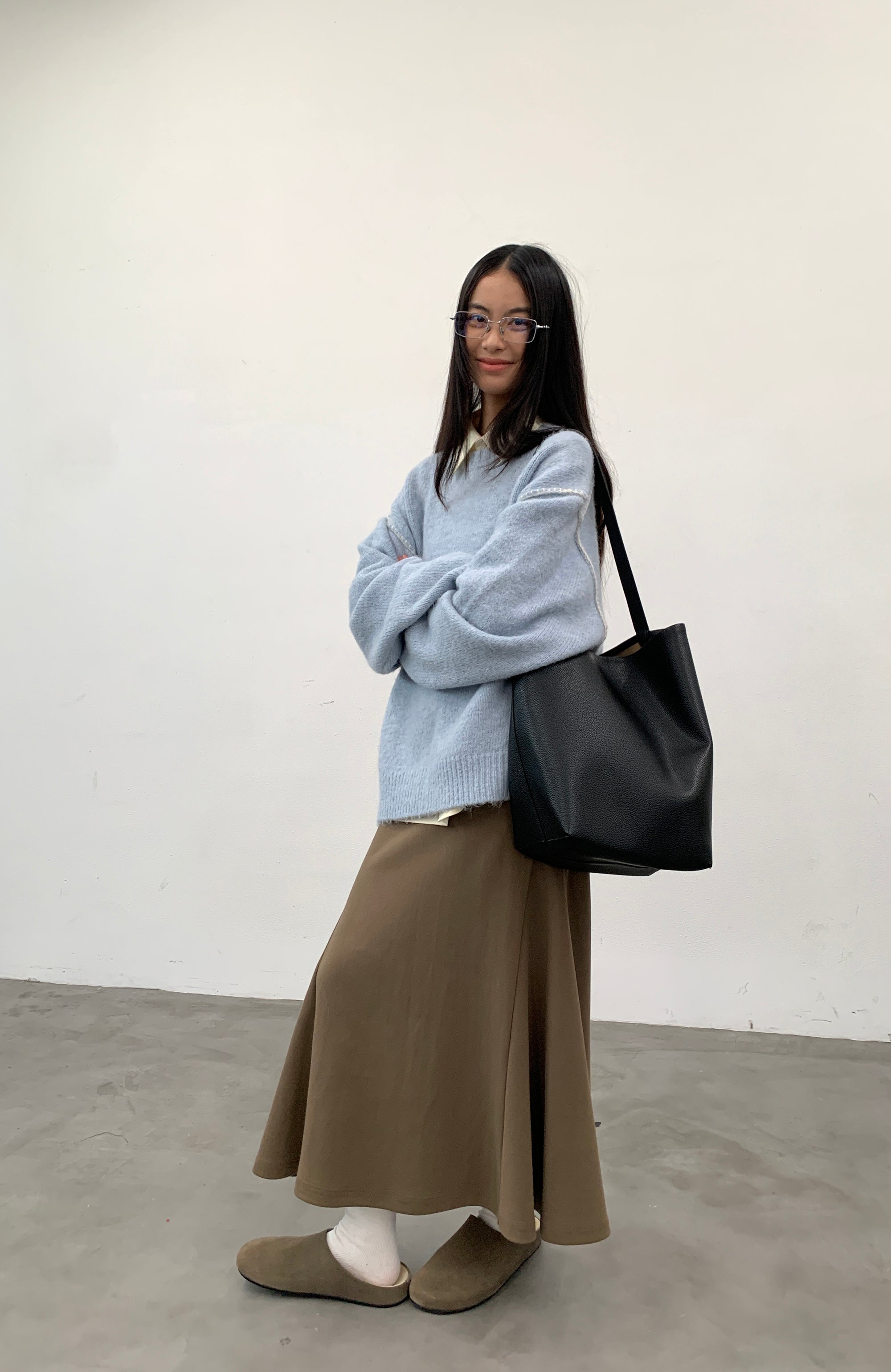 ROARINGWILD A ARCH Chunky Wool-Blend Knit Pullover