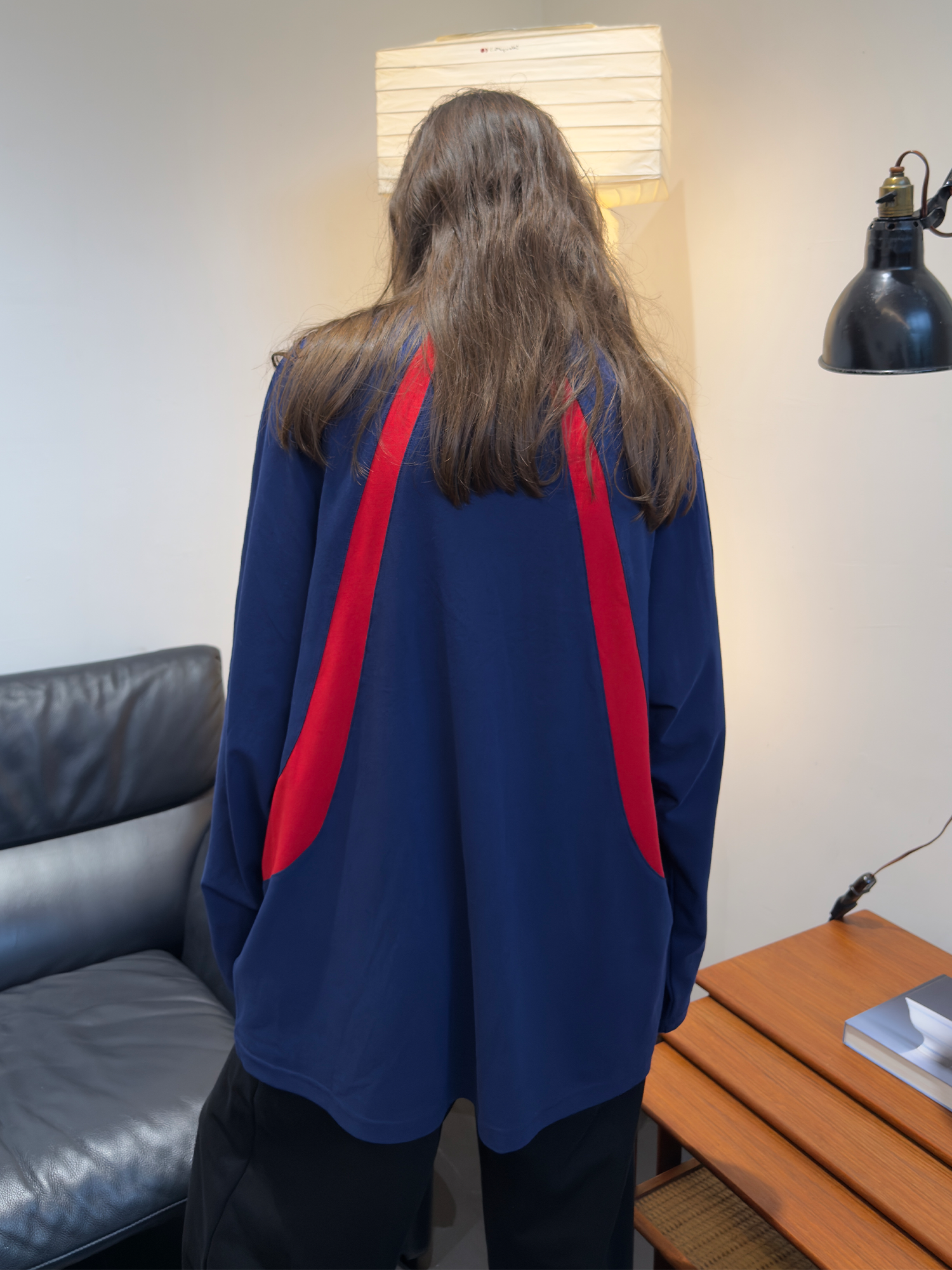 MIICHOUS Contrast Raglan Graphic Long-Sleeve Tee