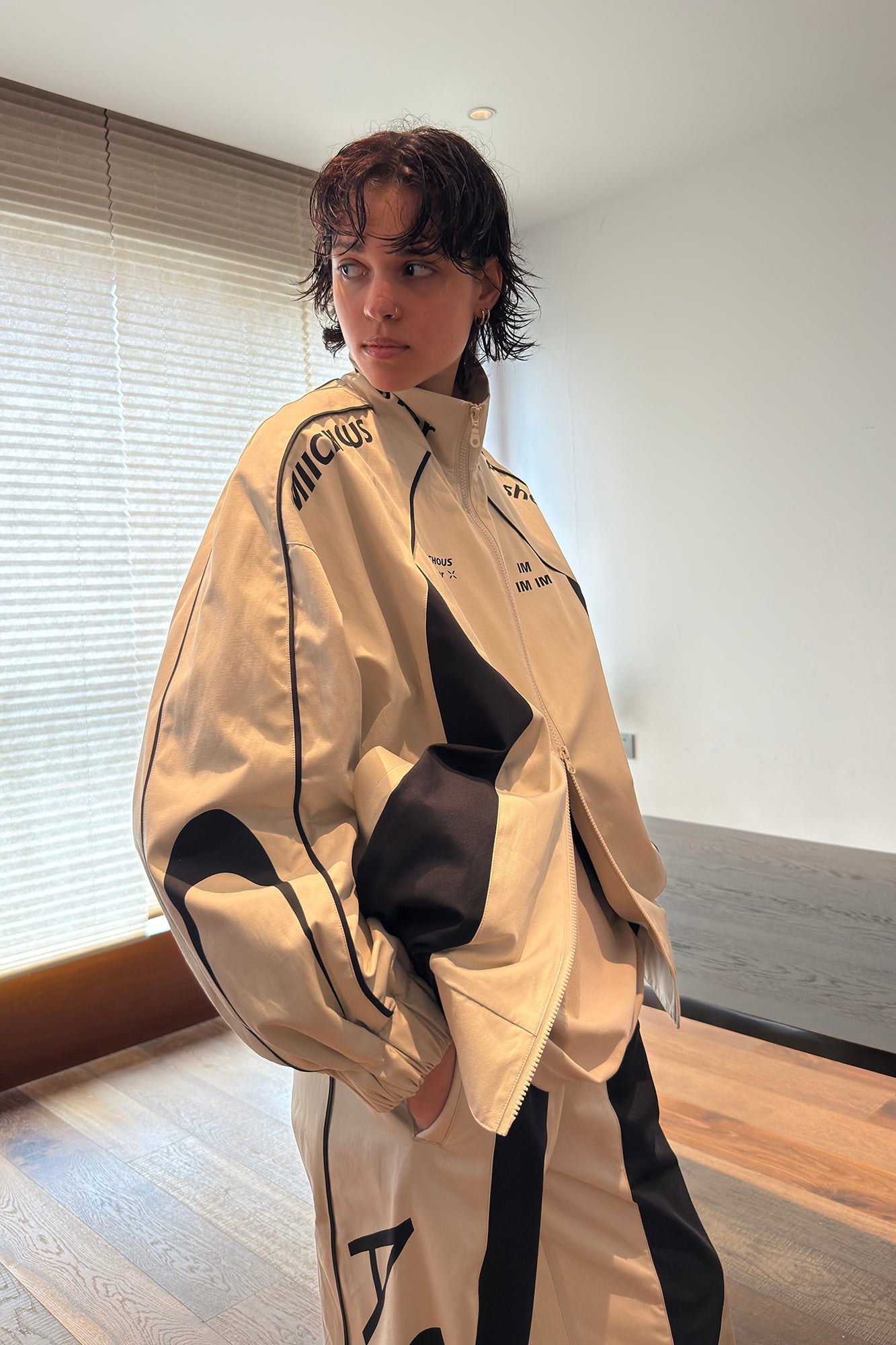 MIICHOUS Contrast Panel 3A Graphic Jacket