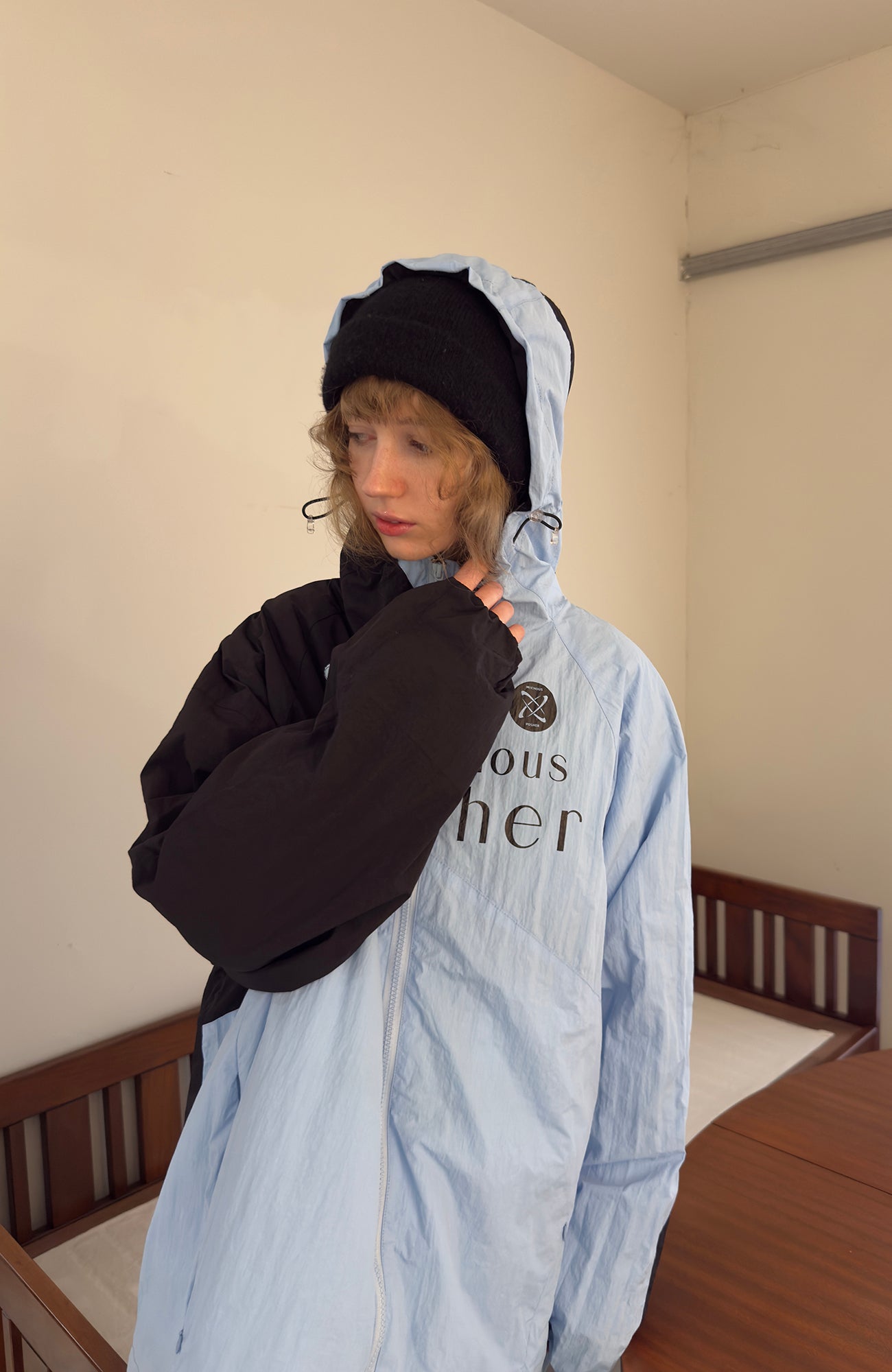 MIICHOUS Contrast Panel Detachable Liner Ski Jacket