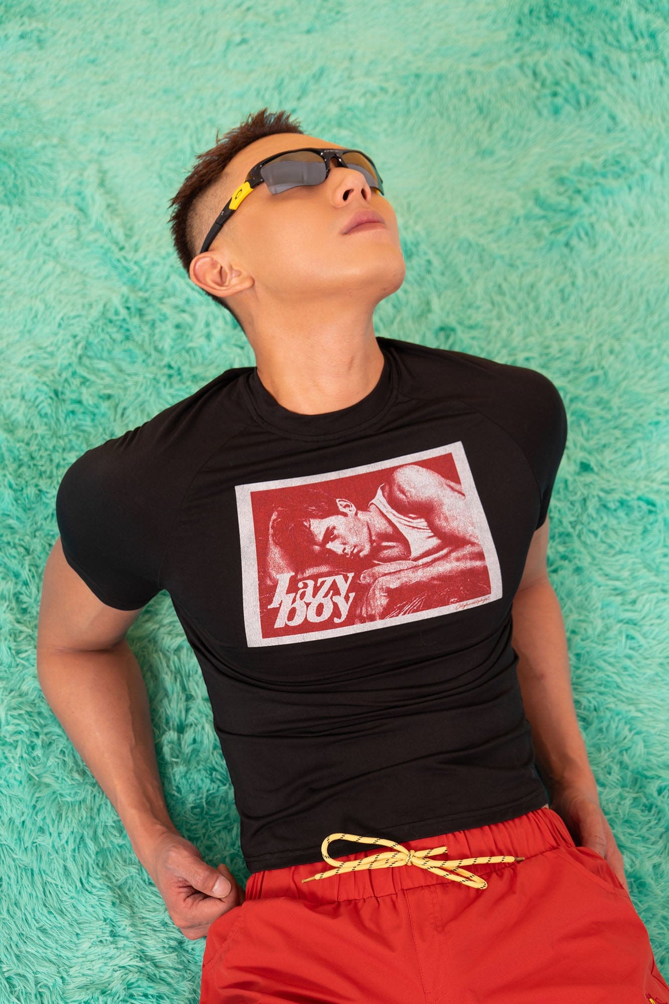 CLP Lazy Boy Graphic Slim T-Shirt, premium urban and streetwear designers apparel on PROJECTISR.com, CLP