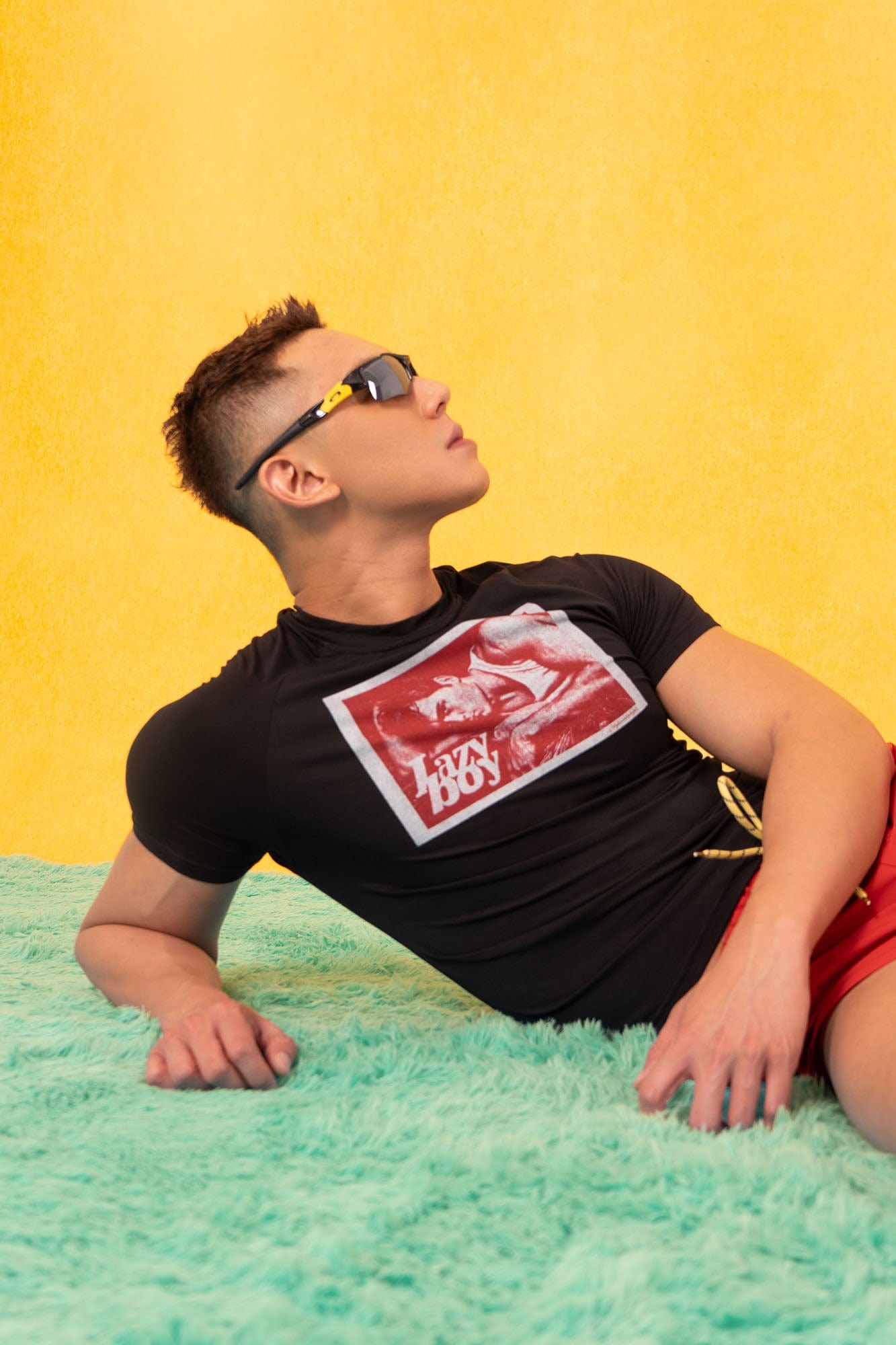 CLP Lazy Boy Graphic Slim T-Shirt, premium urban and streetwear designers apparel on PROJECTISR.com, CLP