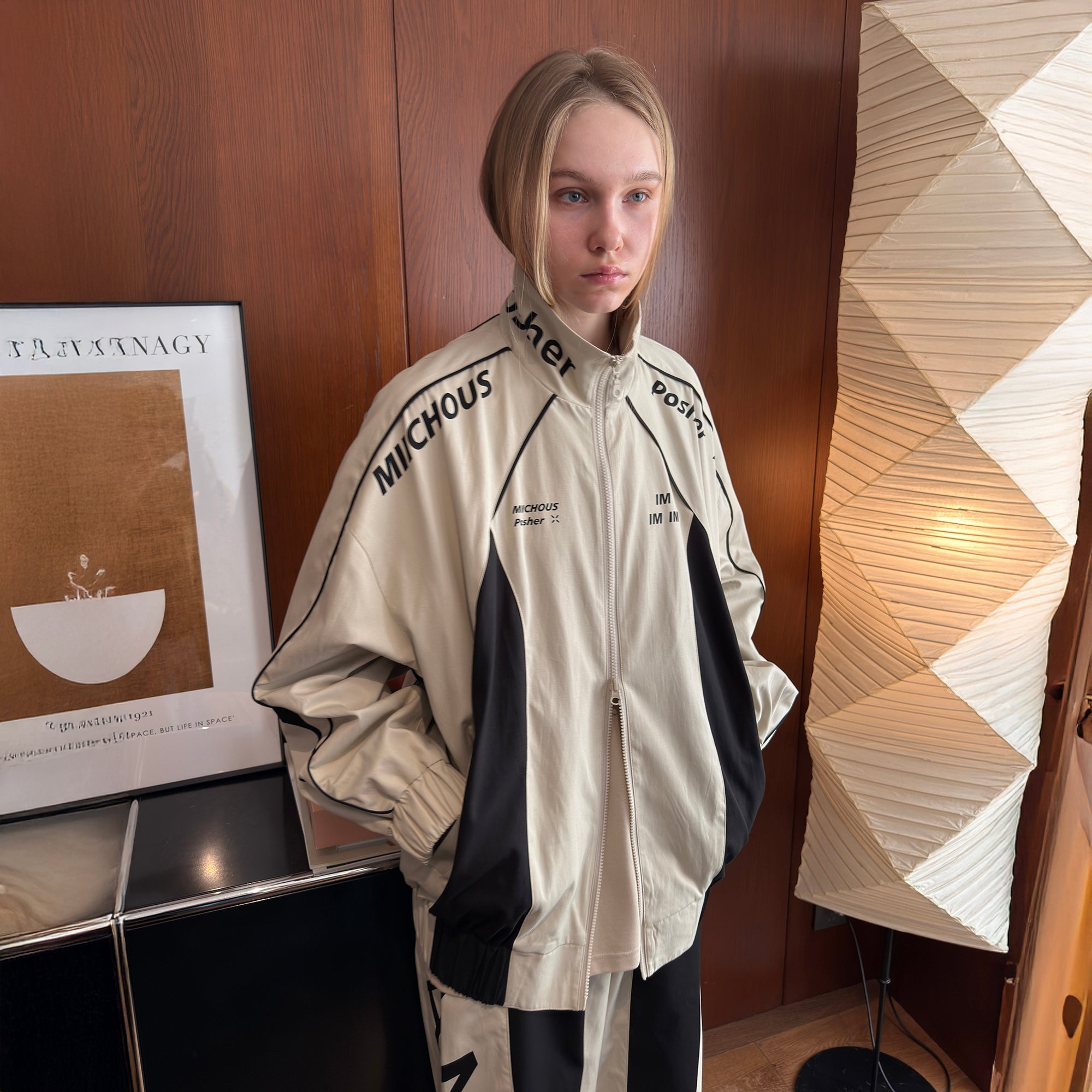 MIICHOUS Contrast Panel 3A Graphic Jacket