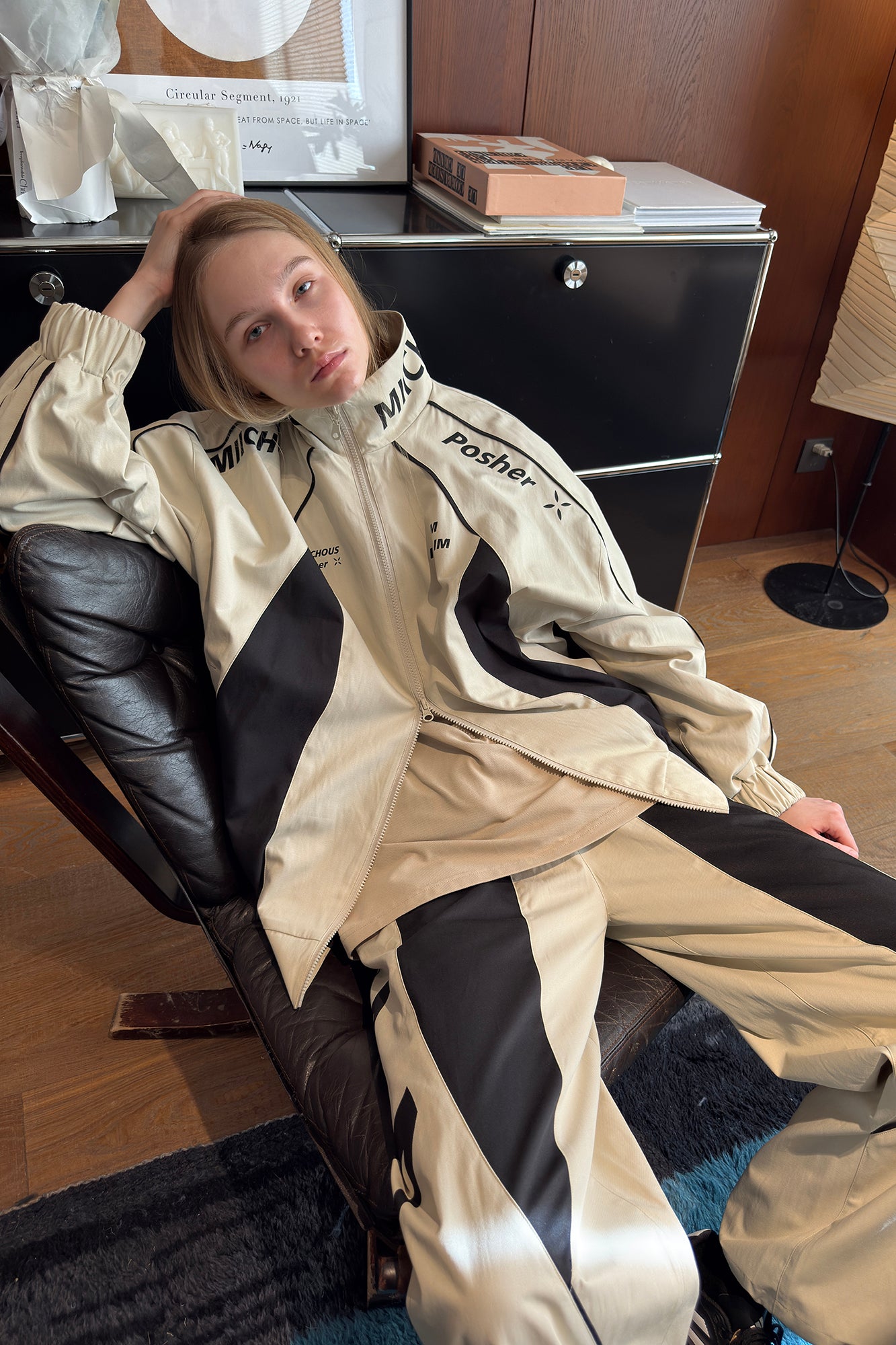 MIICHOUS Contrast Panel 3A Graphic Jacket