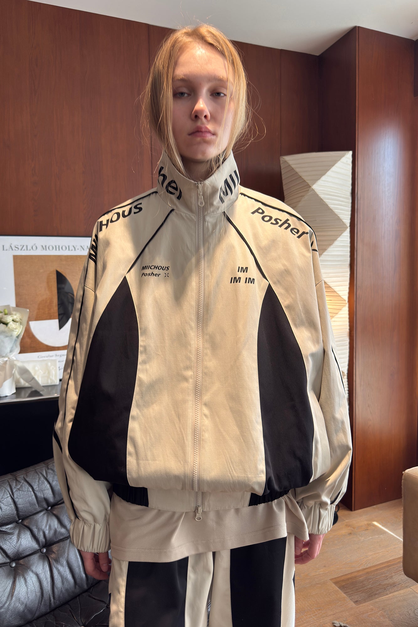 MIICHOUS Contrast Panel 3A Graphic Jacket