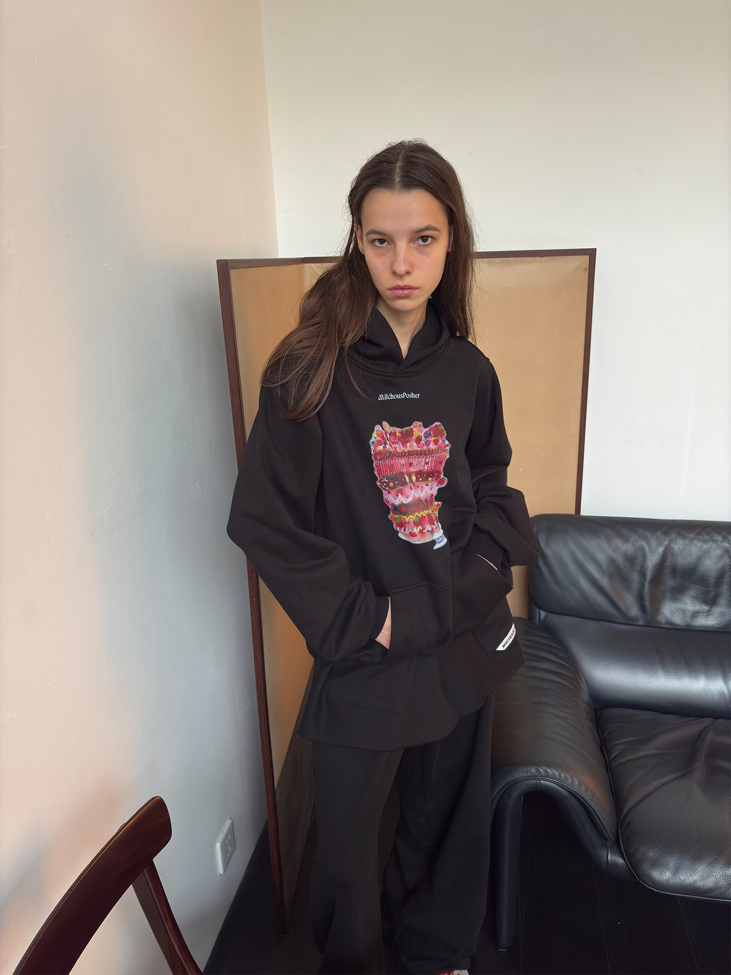 MIICHOUS Cake Graphic Oversized Hoodie