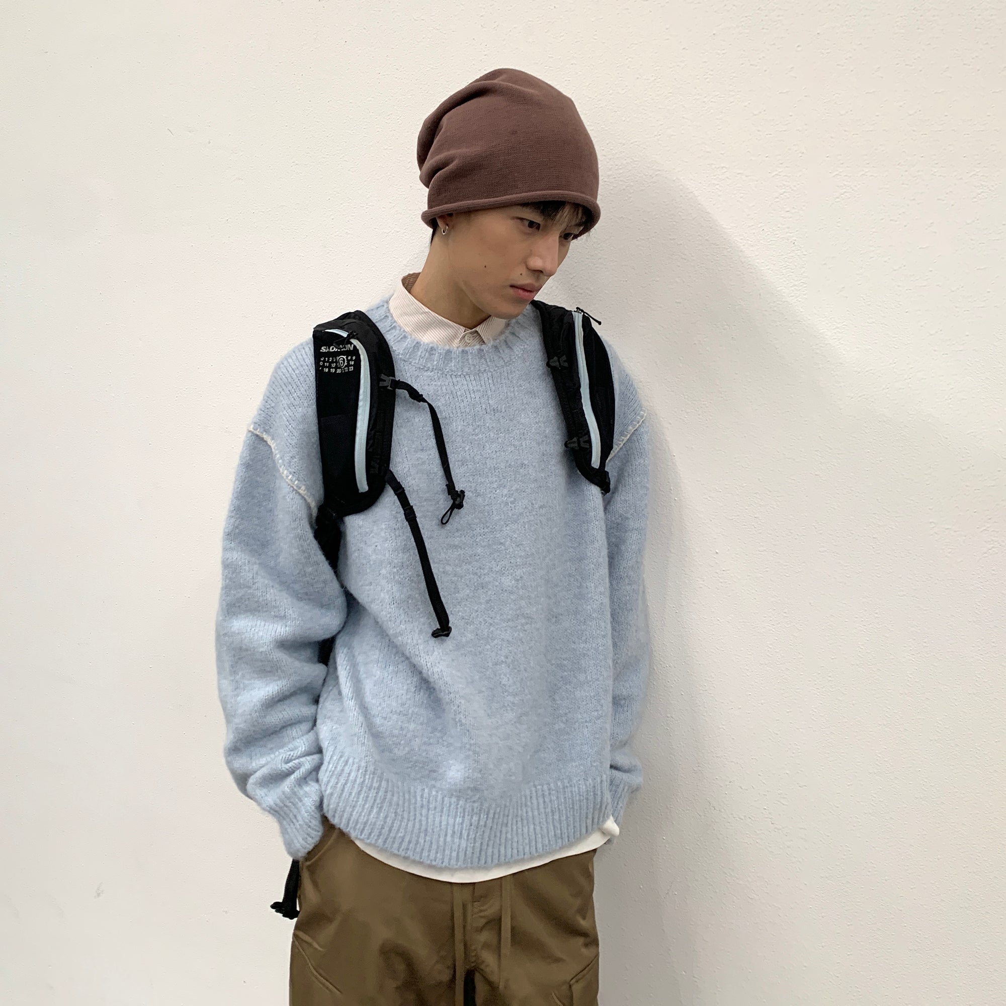 ROARINGWILD A ARCH Chunky Wool-Blend Knit Pullover