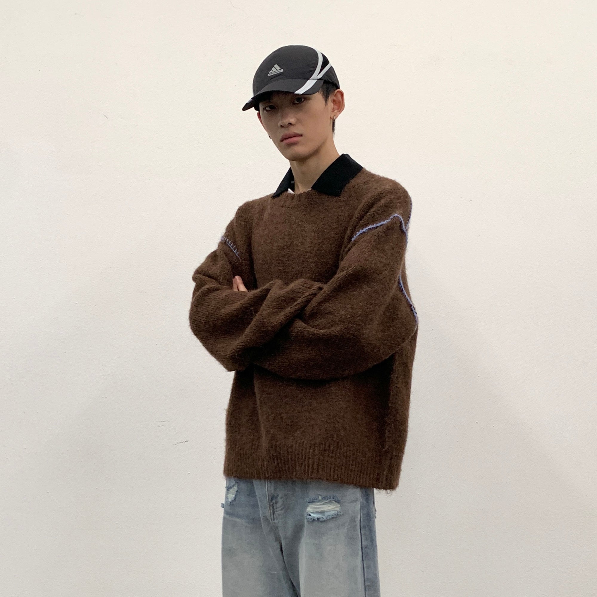 ROARINGWILD A ARCH Chunky Wool-Blend Knit Pullover