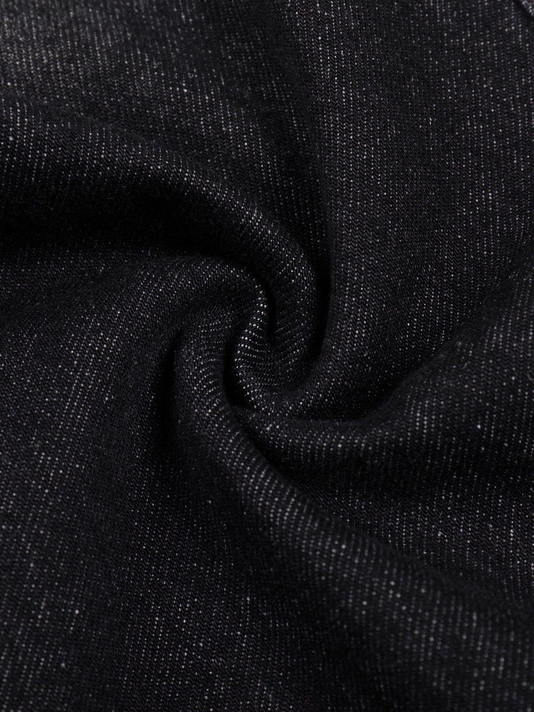 DND4DES Raw-Edge Faux Fur Spliced Jeans, premium urban and streetwear designers apparel on PROJECTISR.com, DND4DES