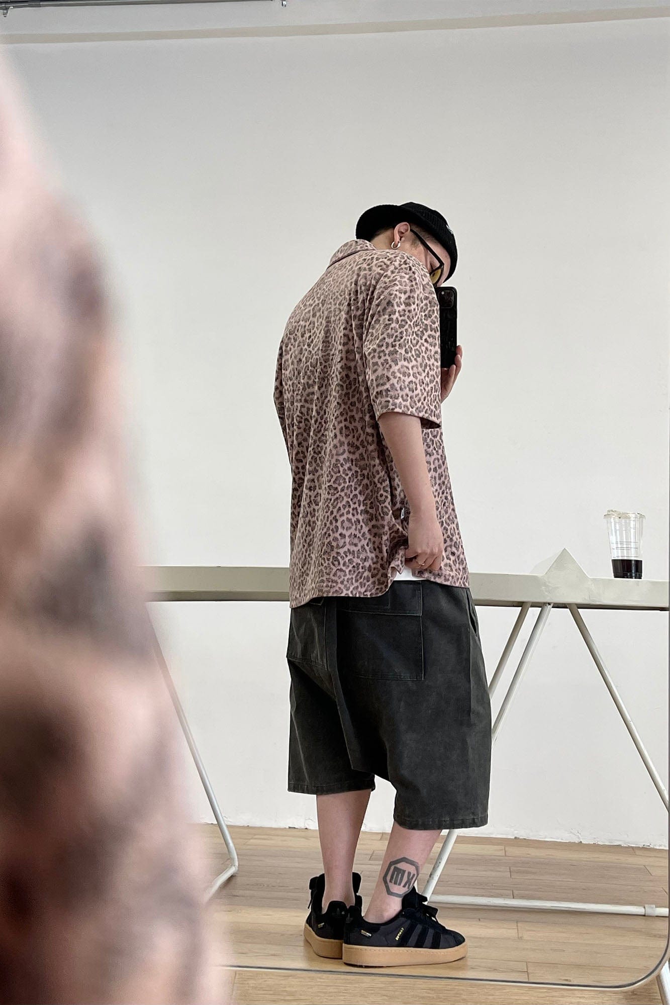 ME DA IGUAL Fuzzy Leopard Polo T-Shirt, premium urban and streetwear designers apparel on PROJECTISR.com, ME DA IGUAL