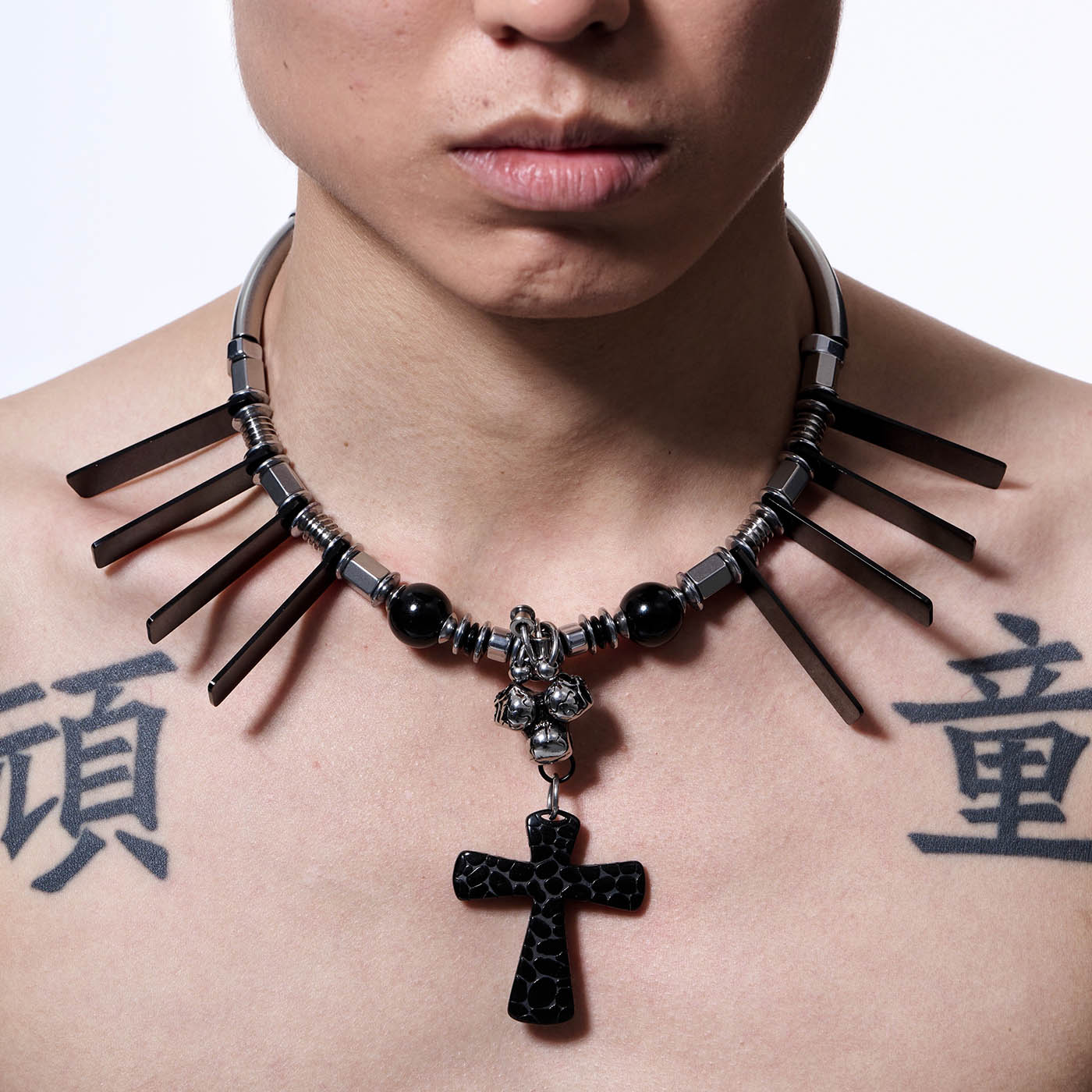 ILLUSORY Mechanical Cross Necklace, premium urban and streetwear designers apparel on PROJECTISR.com, ILLUSORY