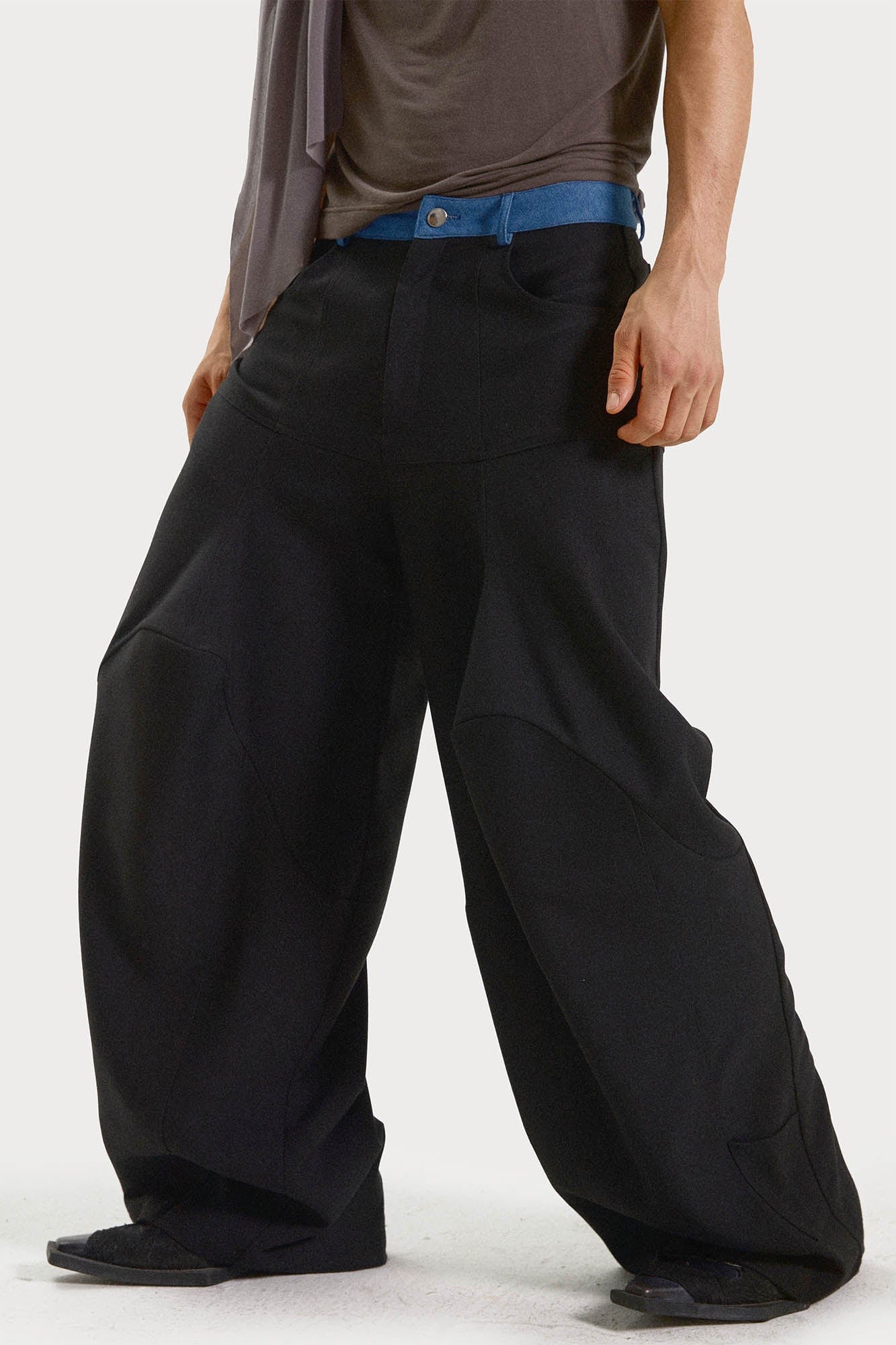 mens oversized dress pants ASOS DESIGN oversized tapered suit pants in brown
