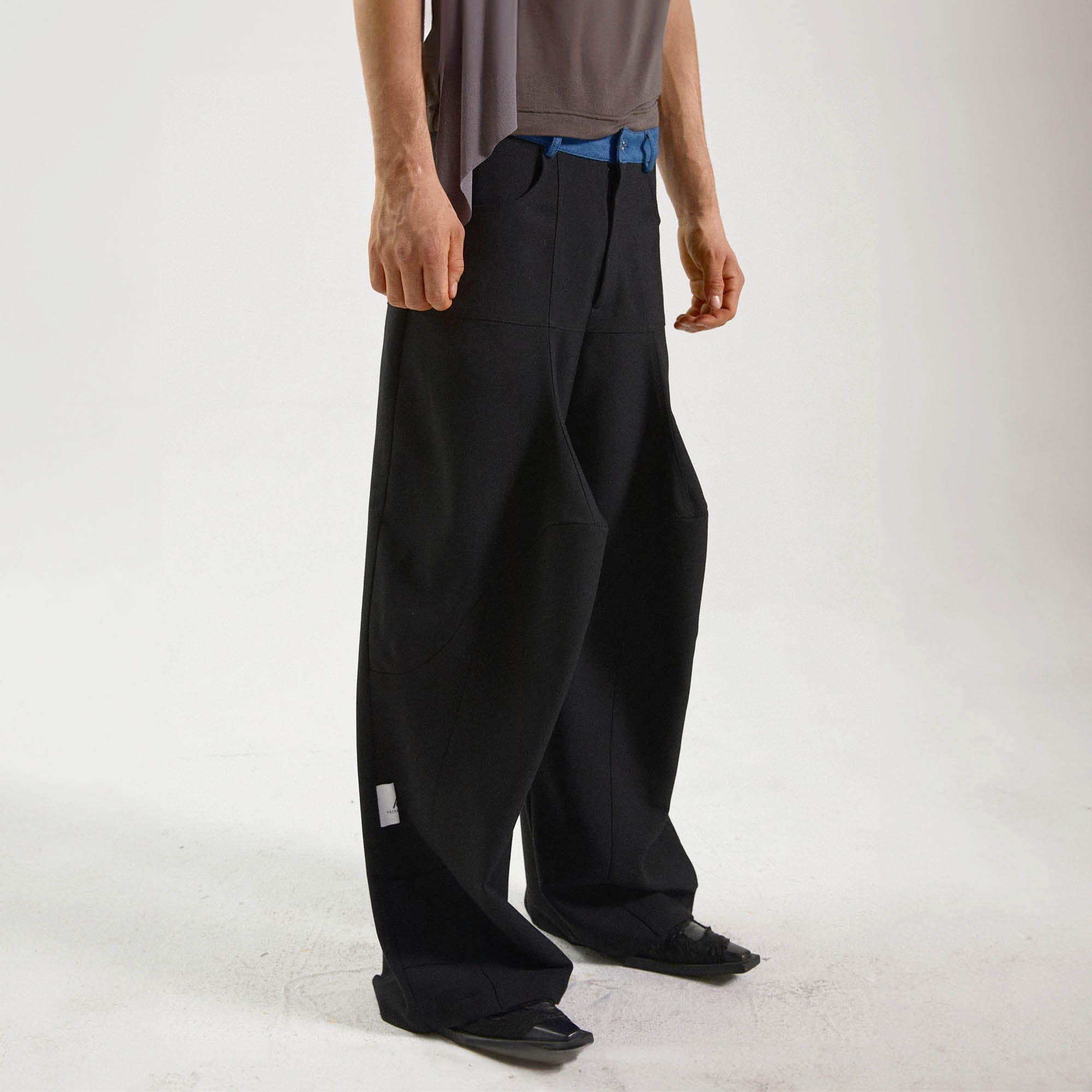 KADAKADA Spliced Oversized Suit Pants