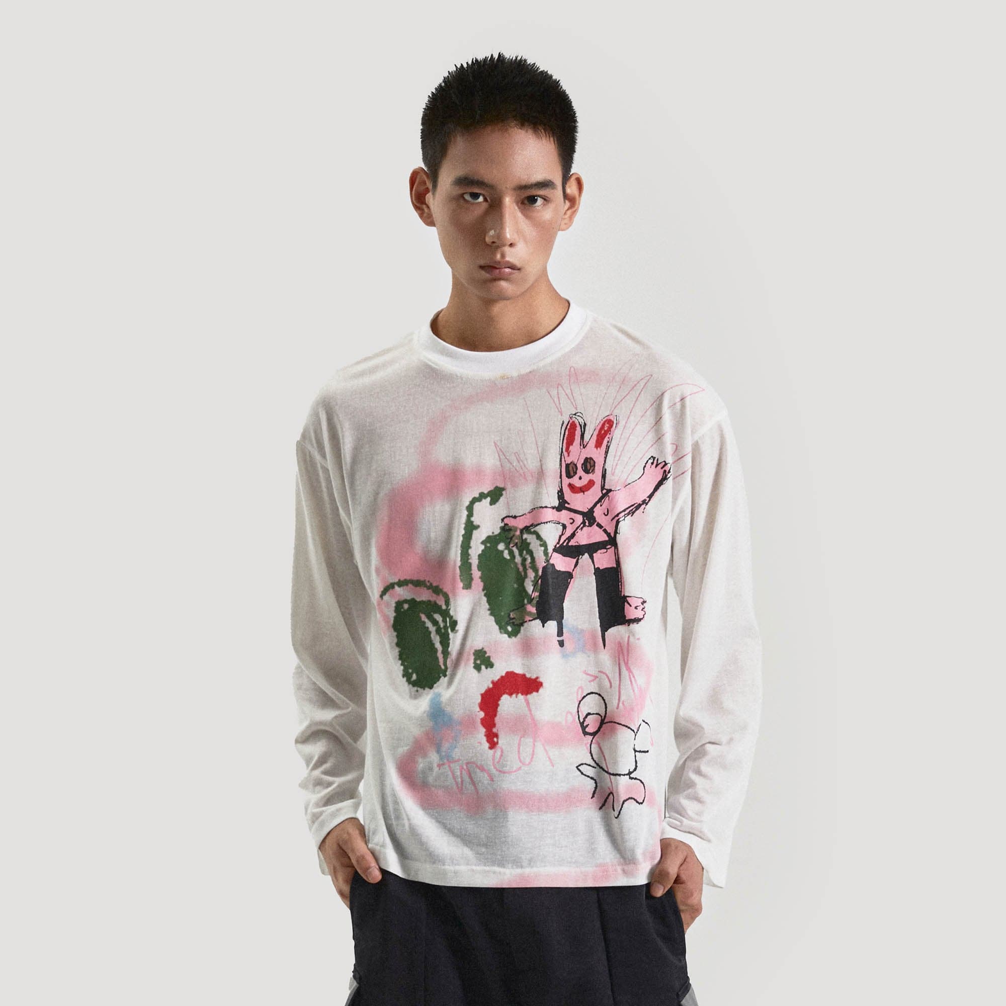 KADAKADA Doodle Long-Sleeve Tee