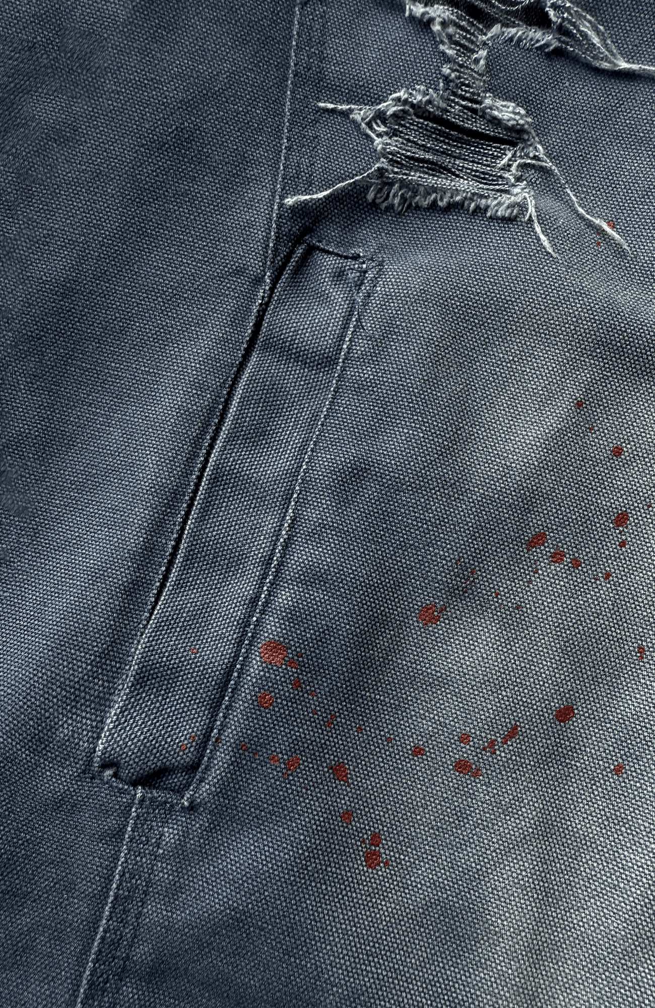 TECNINEGROUP Distressed Grunge Denim Jacket