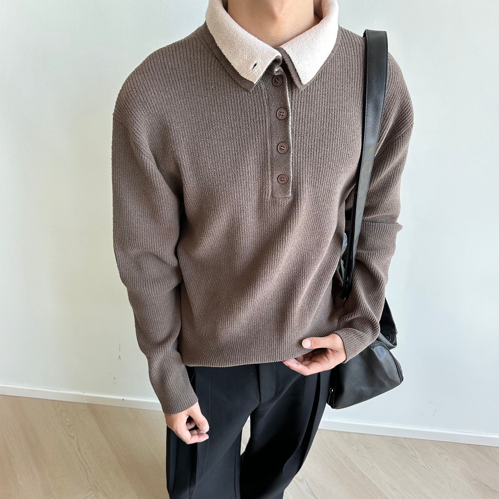 Collared Shirt Layered Collar Sweater Elevate Your Wardrobe: Layering Collars With Sweaters Collared Shirt Layered Collar Sweater Elevate Your Wardrobe: Layering Collars With Sweaters