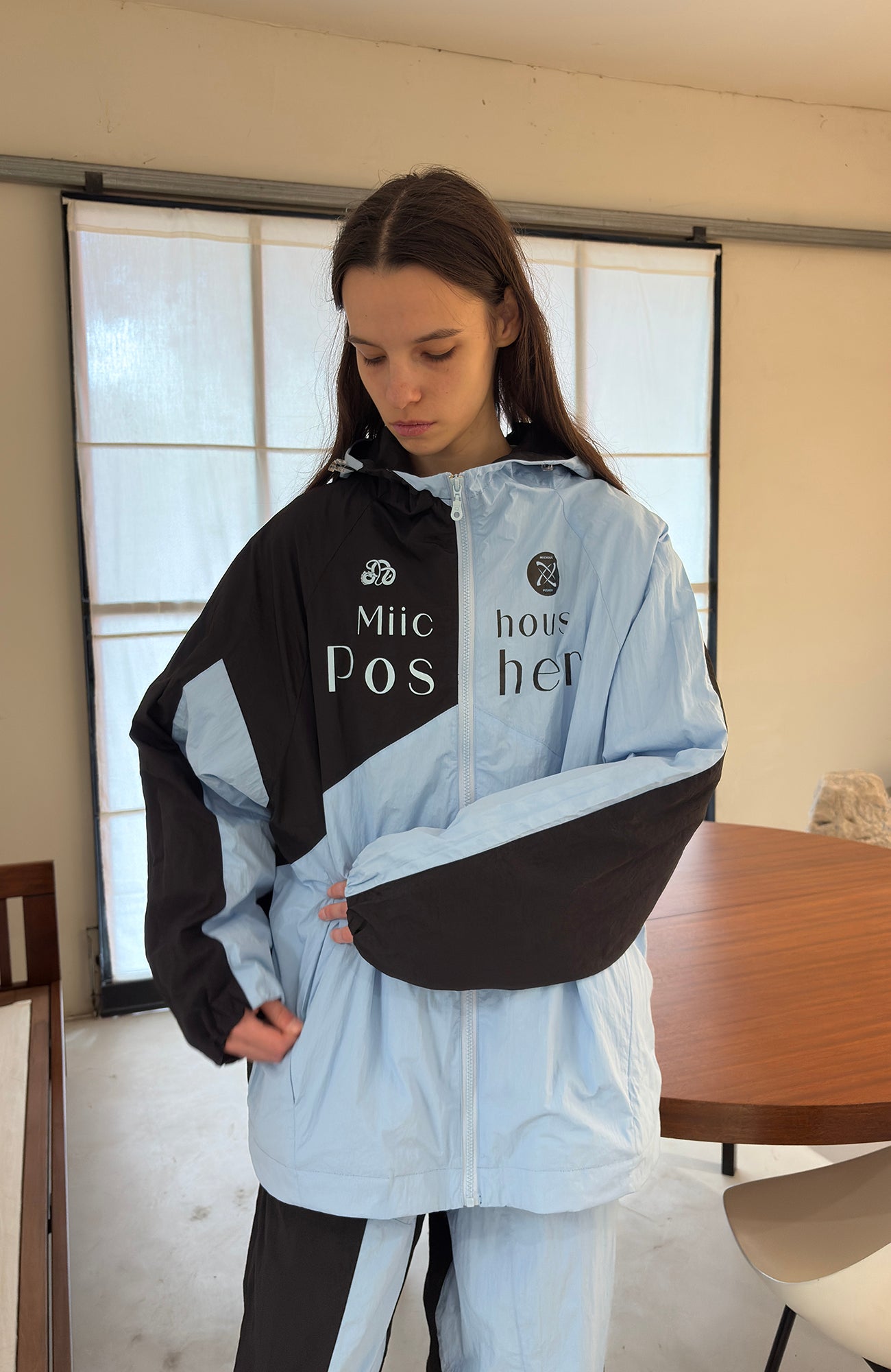 MIICHOUS Contrast Panel Detachable Liner Ski Jacket