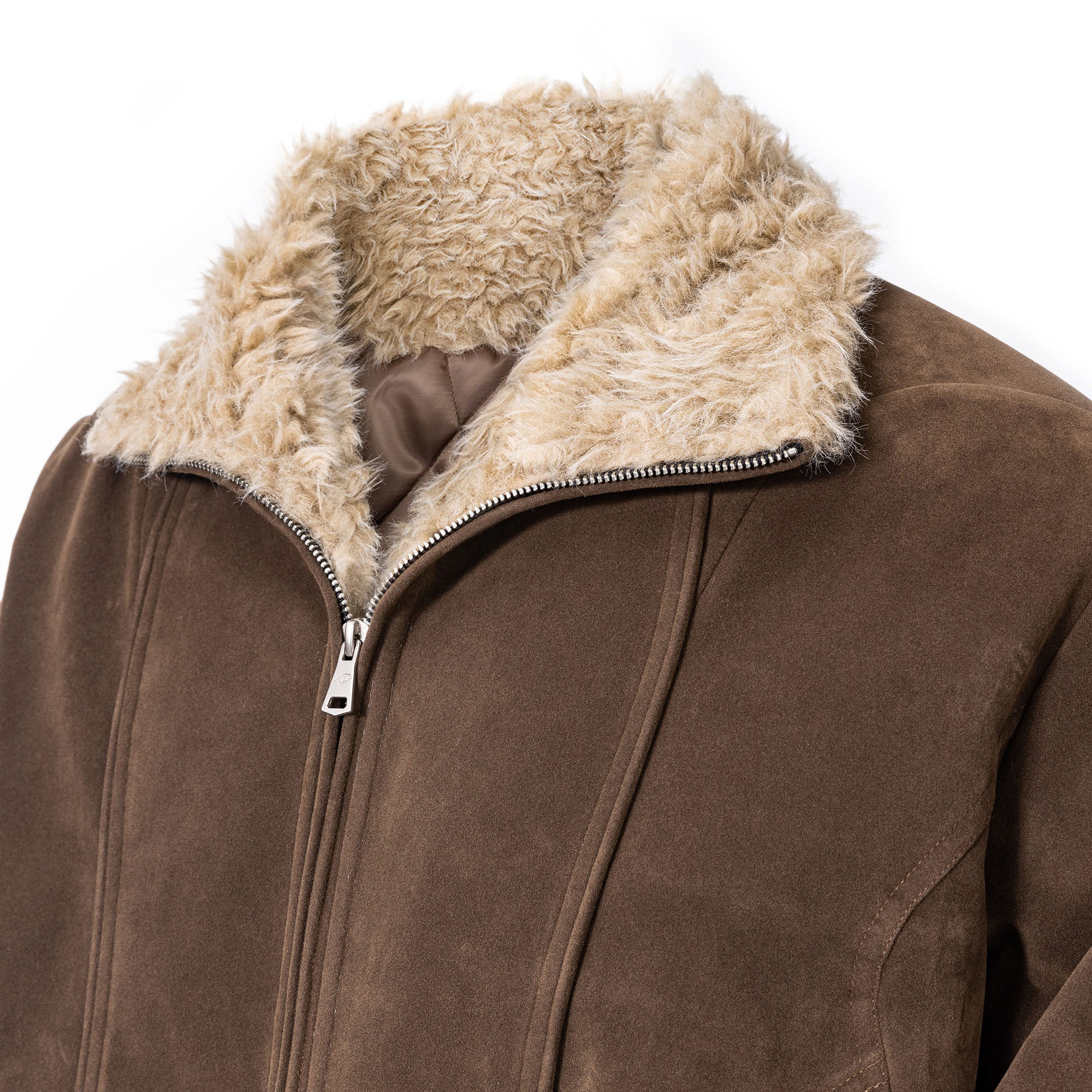 CATSSTAC Curved Panel Suede Jacket, premium urban and streetwear designers apparel on PROJECTISR.com, CATSSTAC