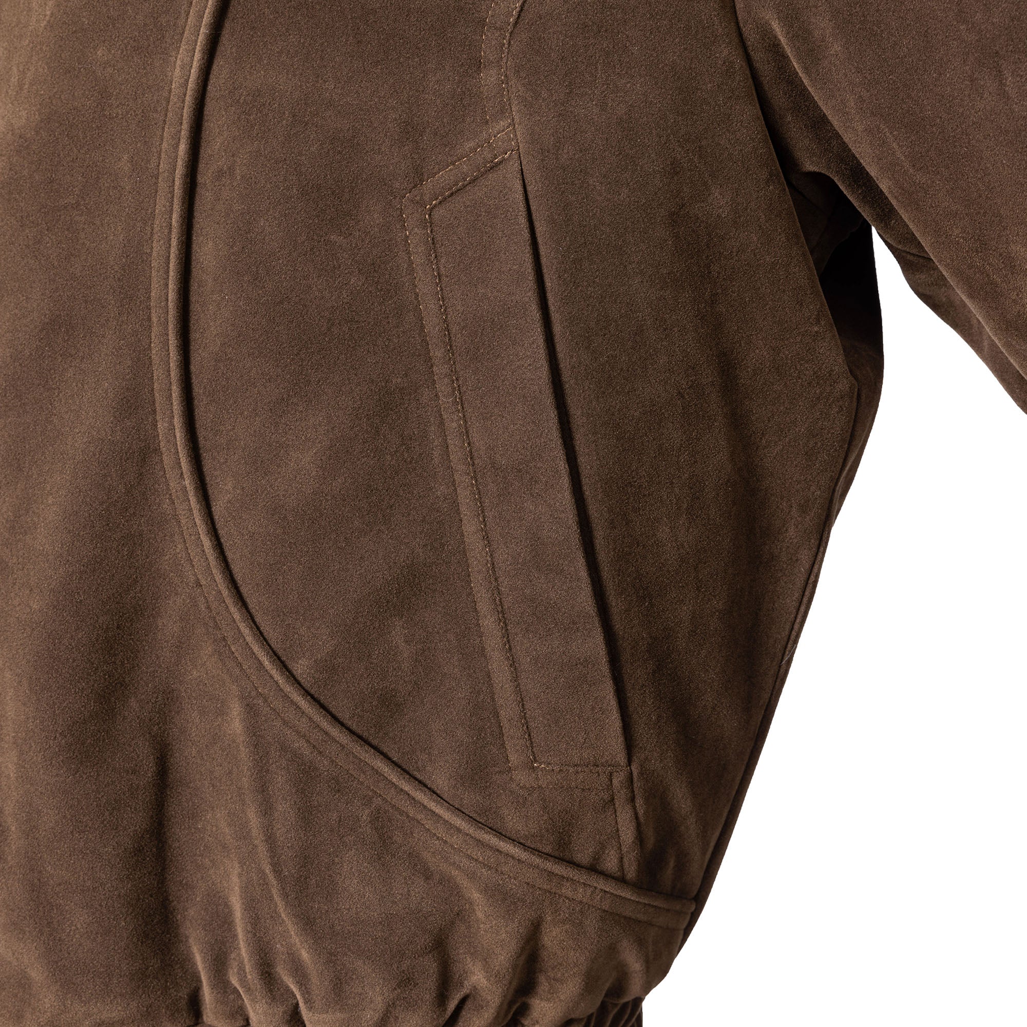 CATSSTAC Curved Panel Suede Jacket, premium urban and streetwear designers apparel on PROJECTISR.com, CATSSTAC