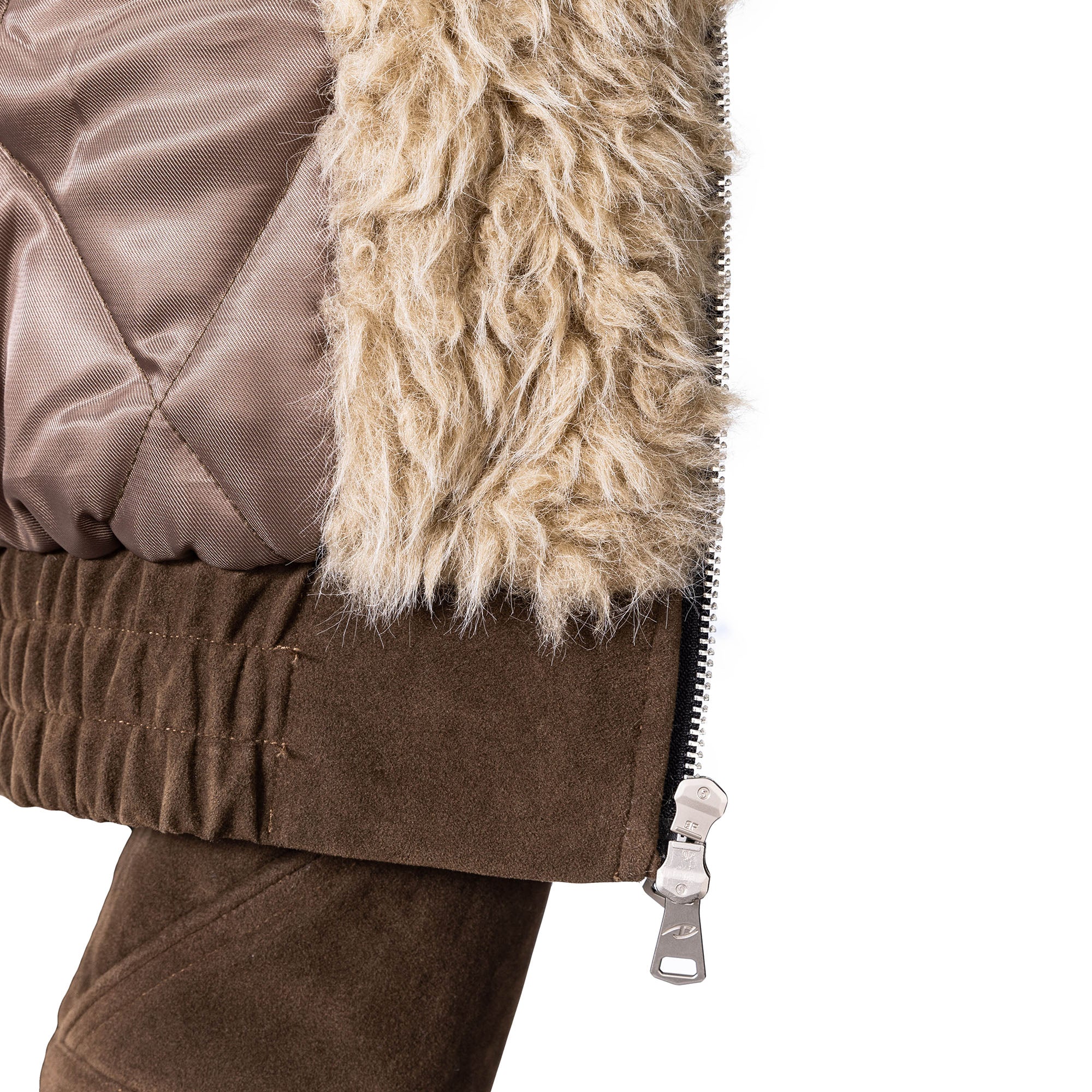 CATSSTAC Curved Panel Suede Jacket, premium urban and streetwear designers apparel on PROJECTISR.com, CATSSTAC