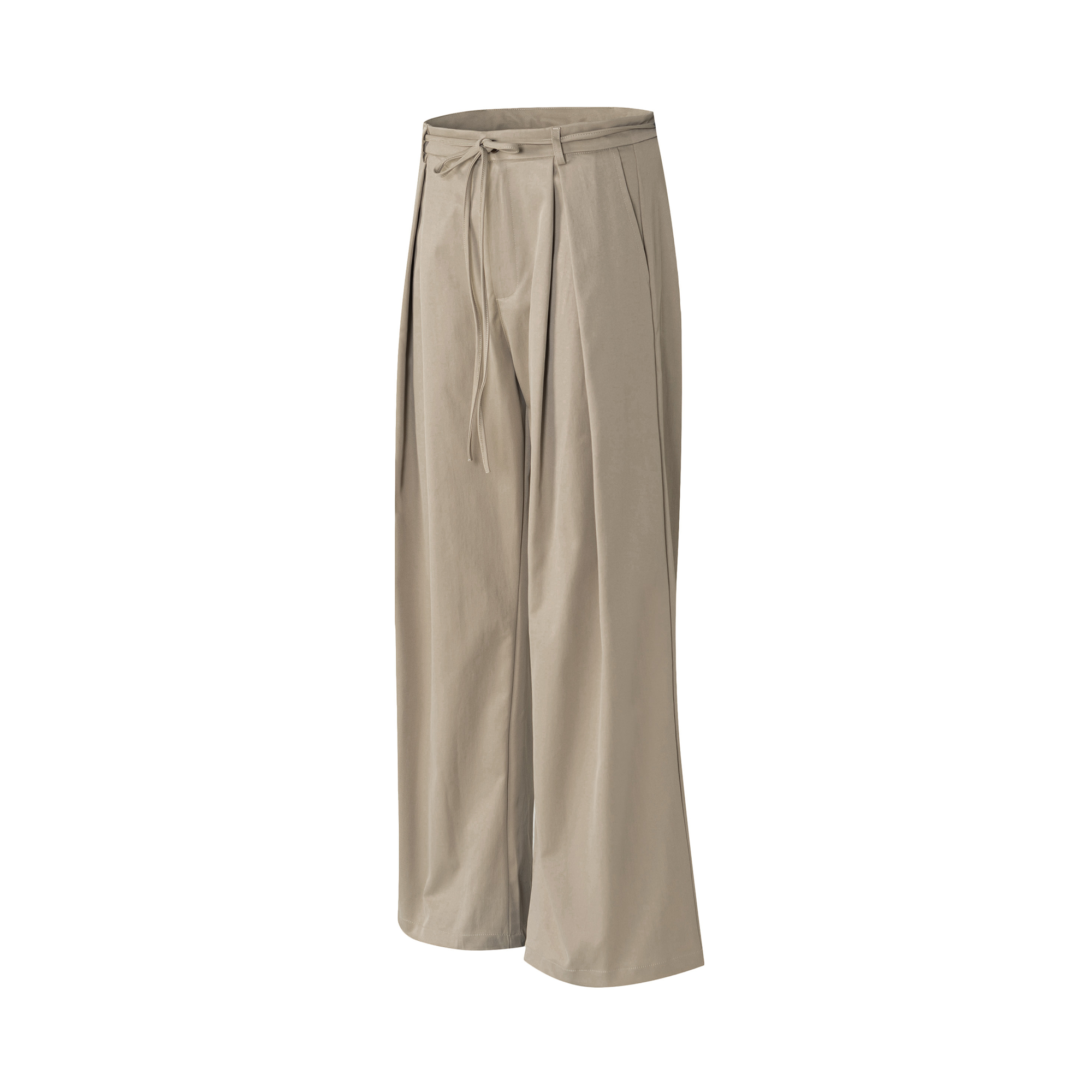 OVDY Pleated Textured Wide-Leg Pants, premium urban and streetwear designers apparel on PROJECTISR.com, DVDY